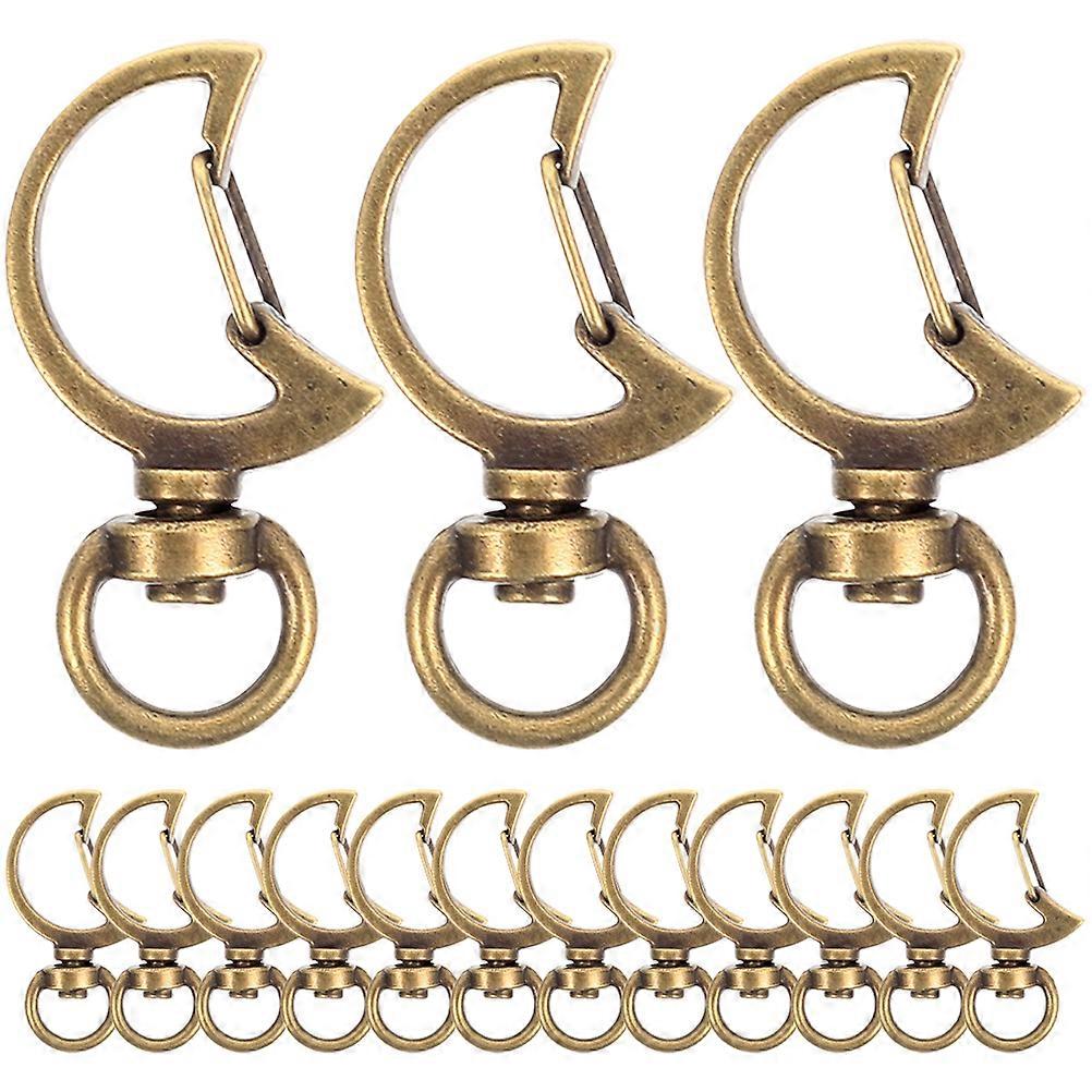 15pcs Creative Keychain Clips for DIY Crafts, Smooth Open Lobster Clasps for Dog Leashes, Luggage Straps, and Beading Projects
