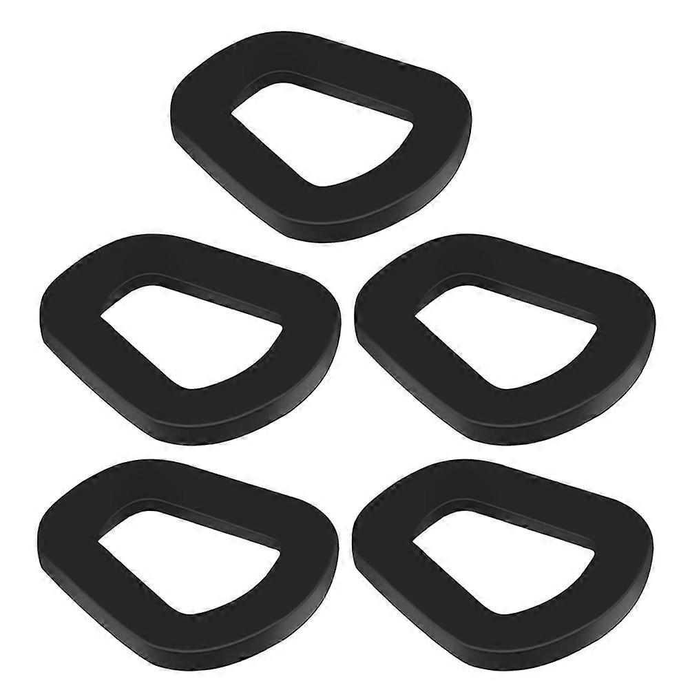 5pcs Fuel Can Spout Gasket Sealing Ring for Car Use Made from Durable Rubber Black Color