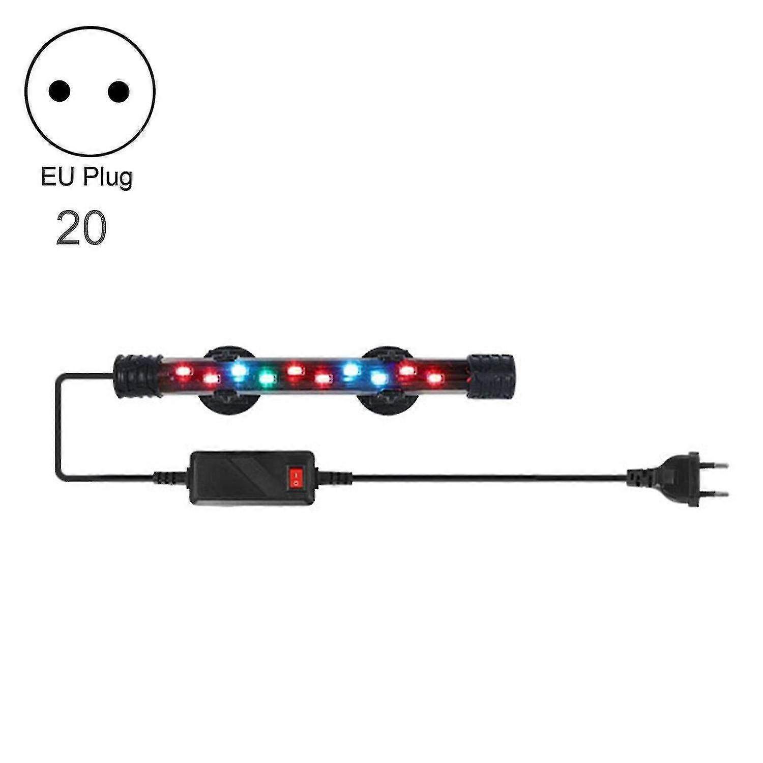 Compact LED Aquarium Light with 3 Modes - Underwater Lamp for Home Use & Aquatic Decoration