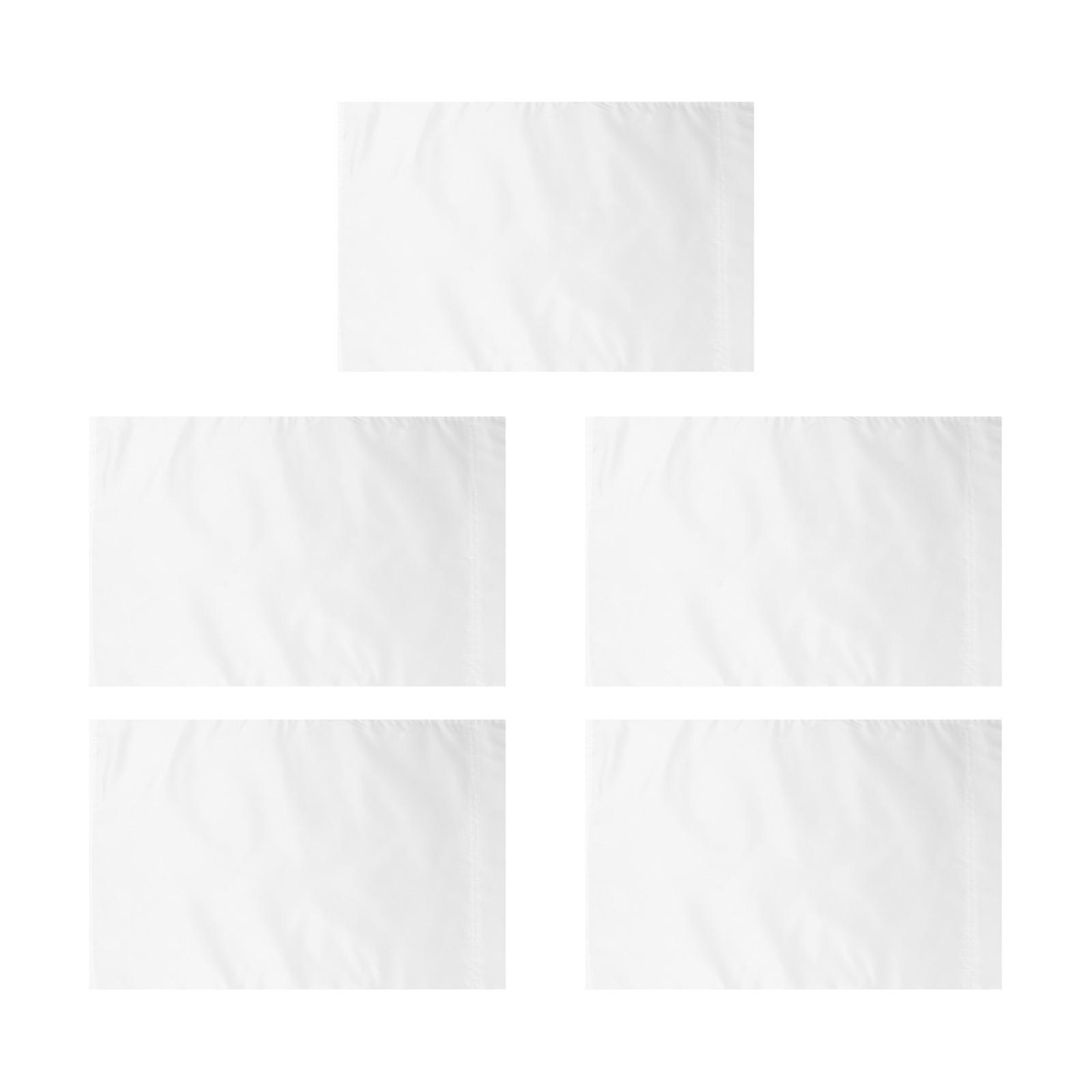 White Banner Blank Yard Flag Rectangular Diy Printing For Homeowners And Diy Enthusiasts 5Pcs