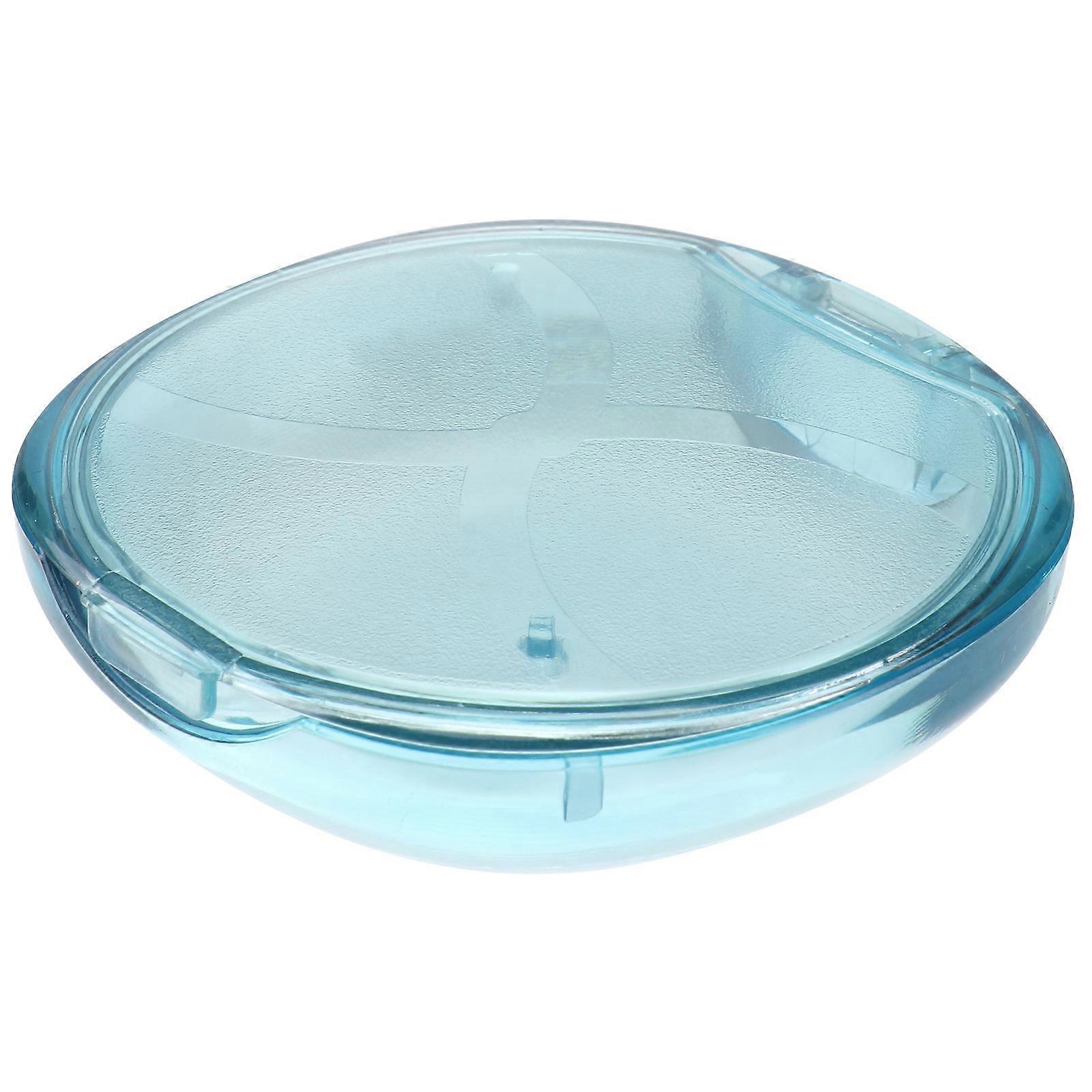 Green Portable Orthodontic Retainer Case Made of Durable Plastic for Safe Storage
