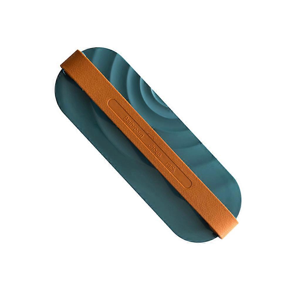 Bathroom Slippers Storage Mounted Shoes Organizer Adjustable Blue 1Pack