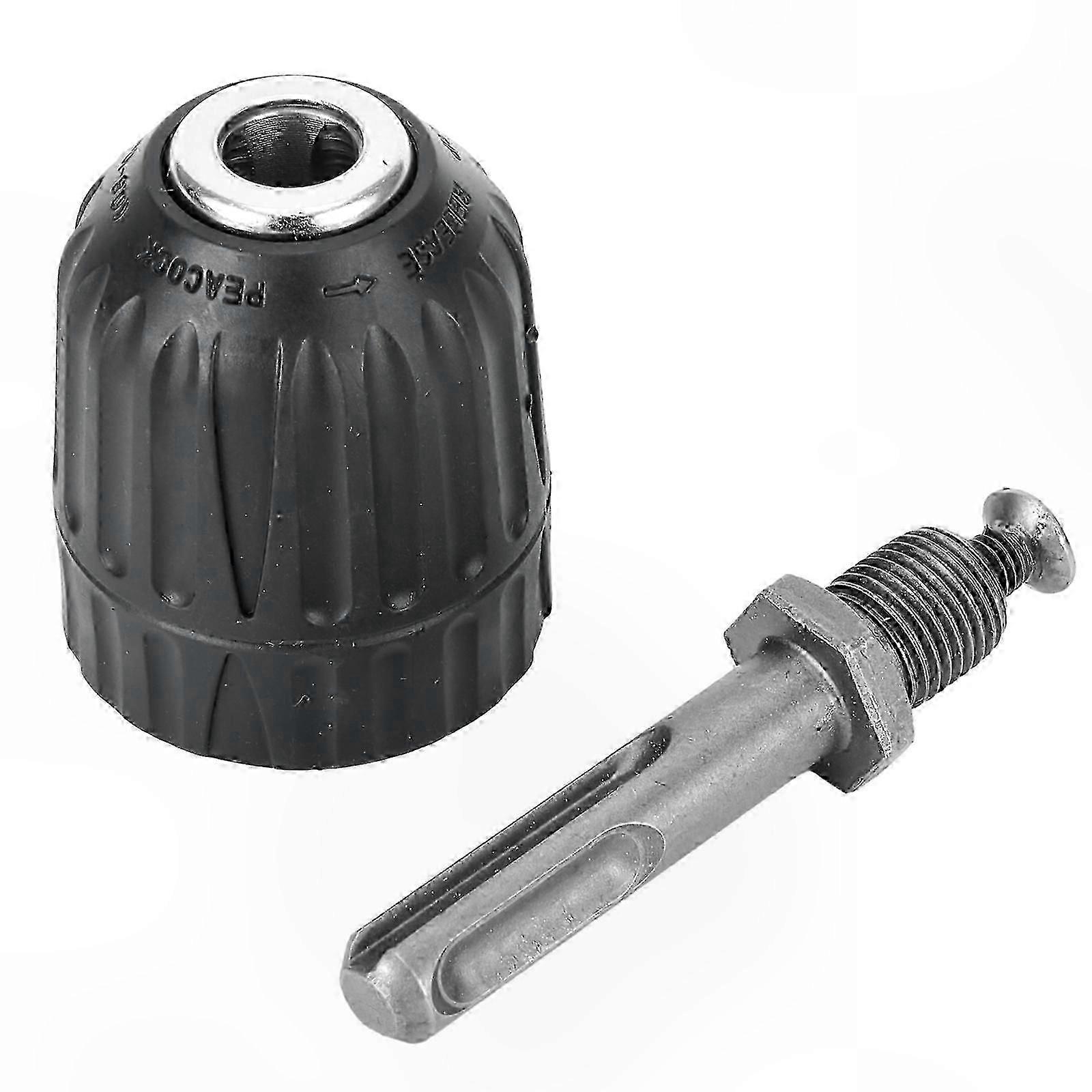 Drill Chuck Adapter 08-10mm 3/8-24UNF Replacement Component for Quick Change Tools