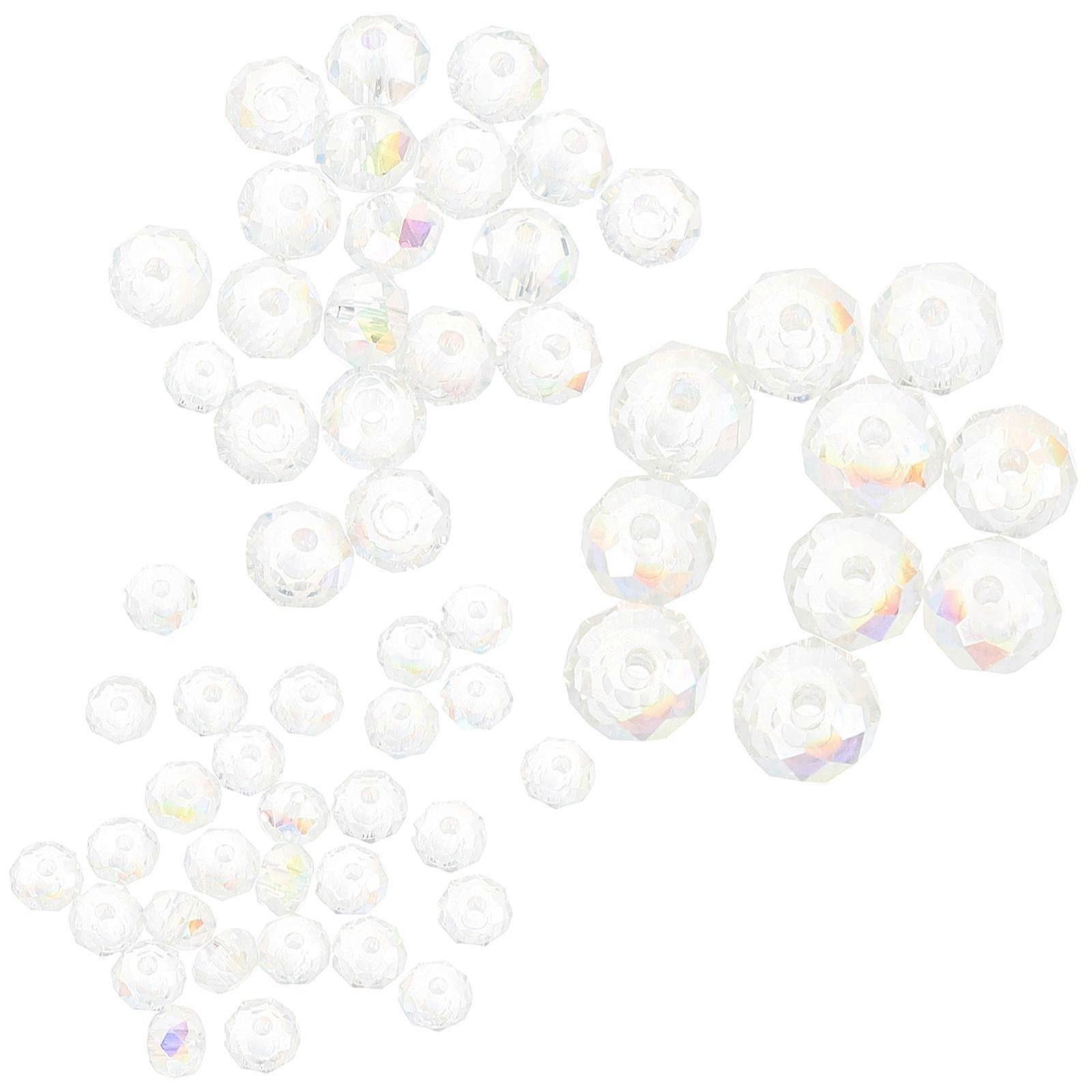 Flat Bead Glass Beads Crystal Beads For Craft Activity Home Decor And Decoration 60Pcs