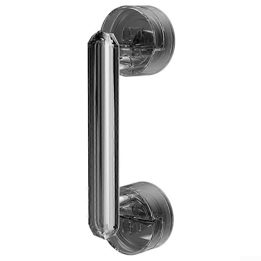 Non-Slip Handle with Suction Cups for Glass Shower Doors Gray - Non-Slip Bathtub Handle, Easy to Install, Robust and Durable