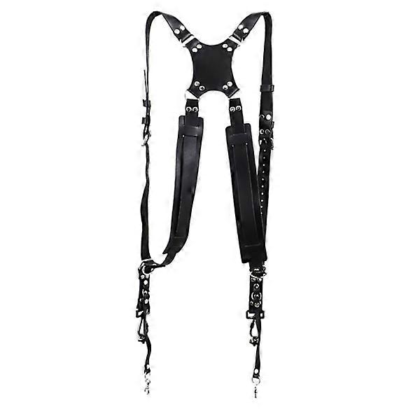 Mordely Leather SLR Camera Shoulder Strap Camera Wrist Strap DOUBLE - Camera Accessory