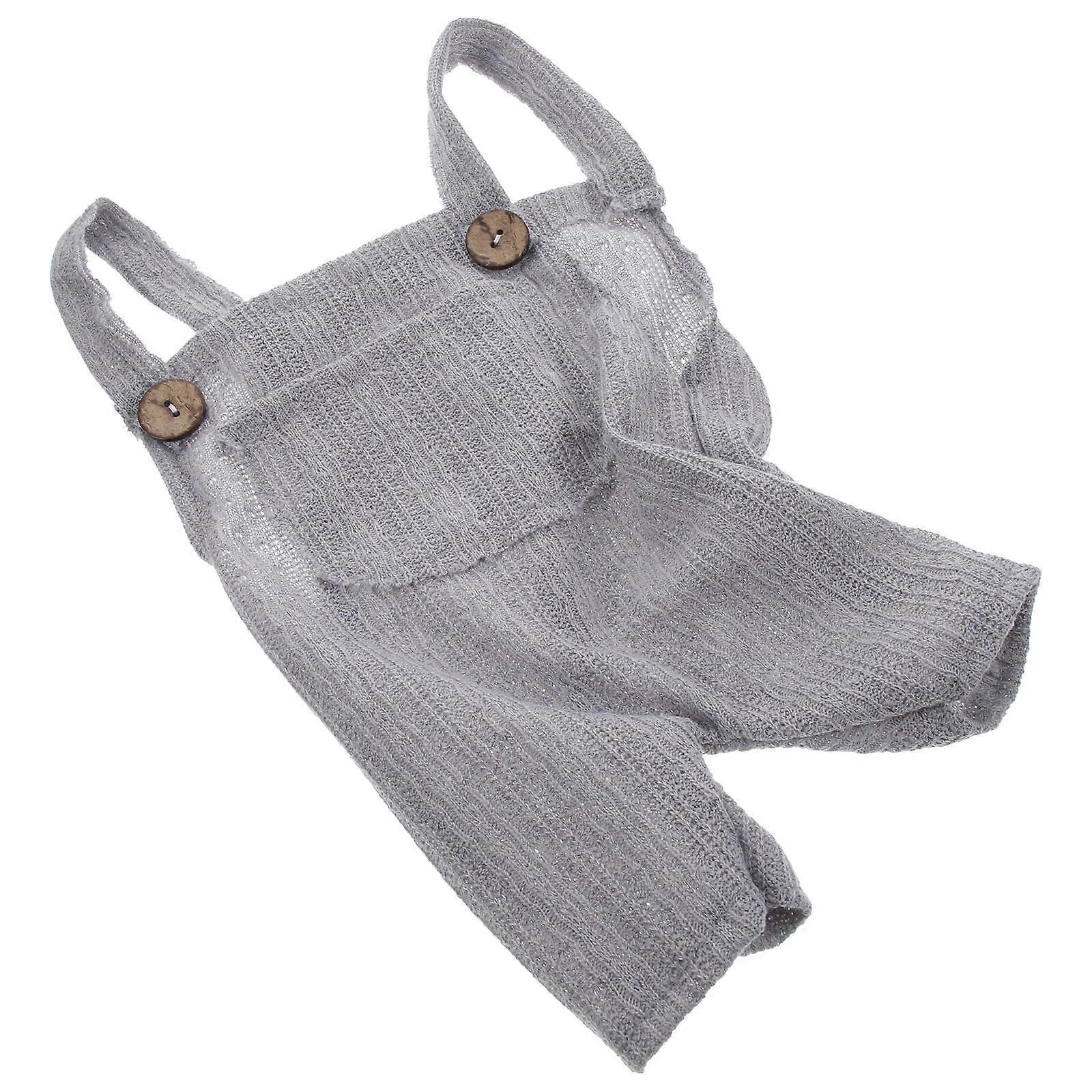 Baby Sleeveless Vests Grey Jumpsuits Comfortable for Daily Wear Made of Skin-friendly Polyester 1Pack