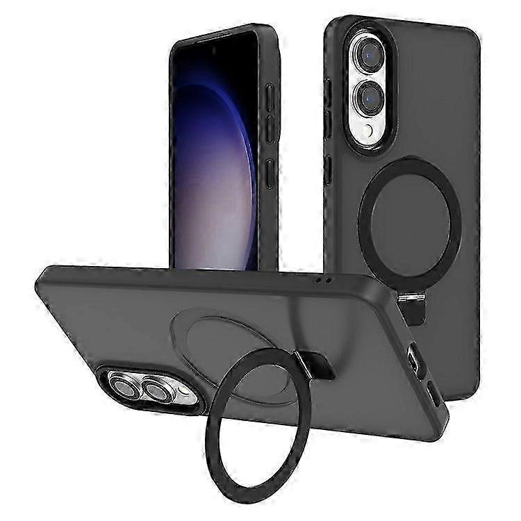 Magnetic Phone Case with Stand for Galaxy S25 Edge - Anti-Drop TPU and PC Hybrid Cover