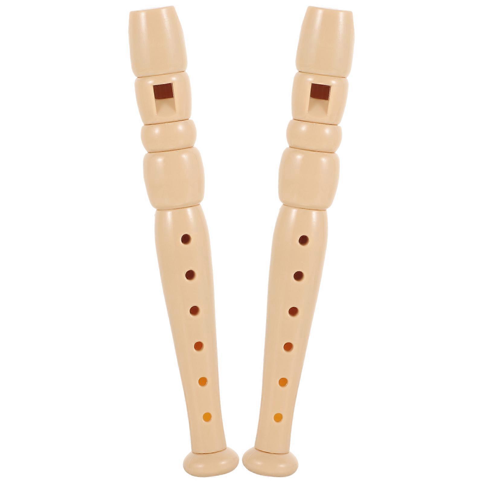 2pcs Professional Plastic Clarinet Wind Instrument for Beginners, Smooth Surface Design for Music Education and Practice