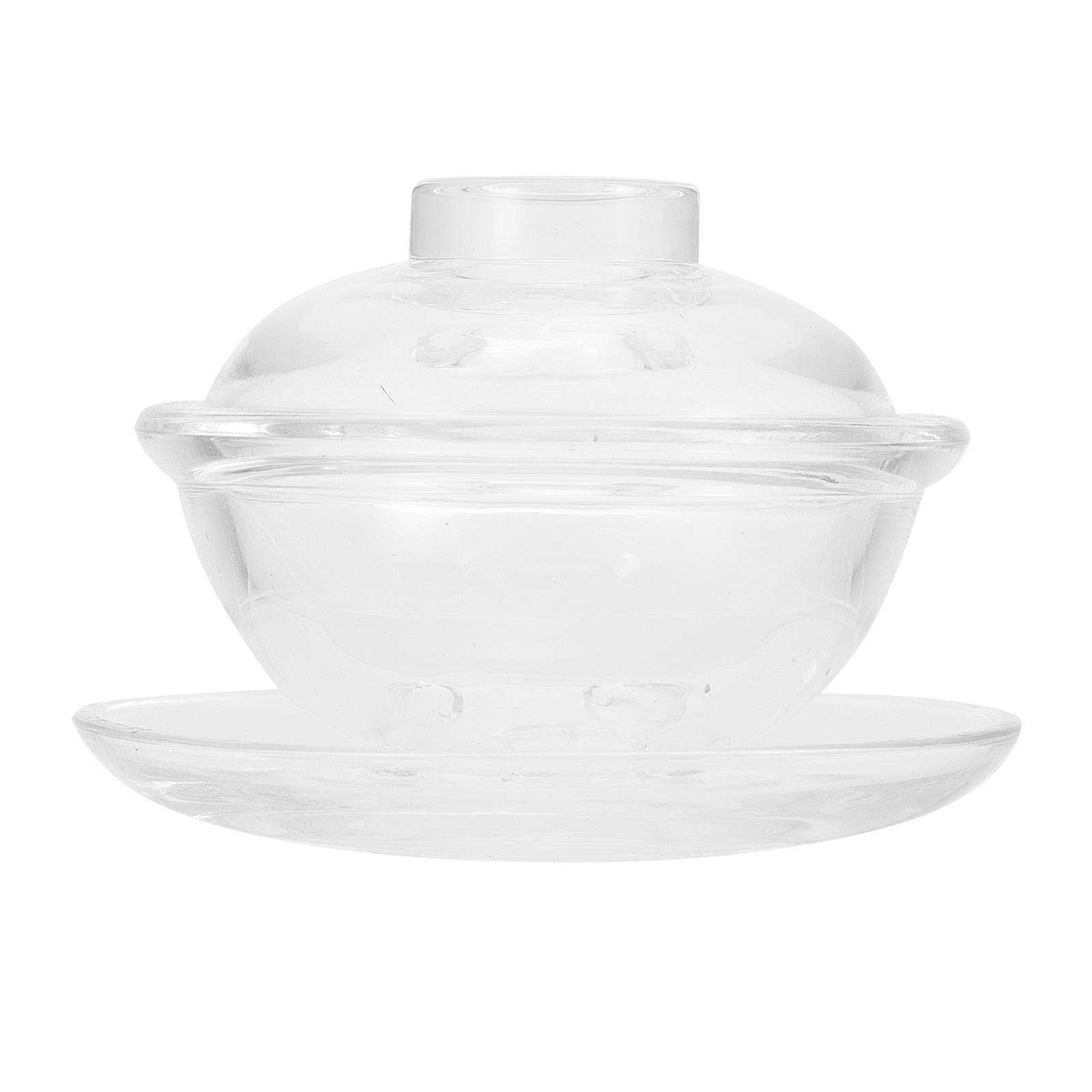 Decorative Bowls Glassware Bowl Smooth Surface Perfect For Salads And Fruits 1 Set Of 3Pcs