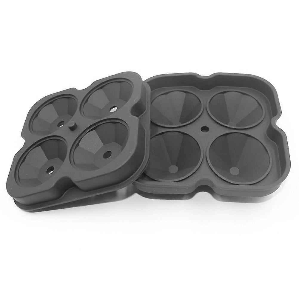 Silicone Ice Cube Mold for Making Chocolate Candy Cake Perfect for Parties and Events 4 Cavities Diamond Shape