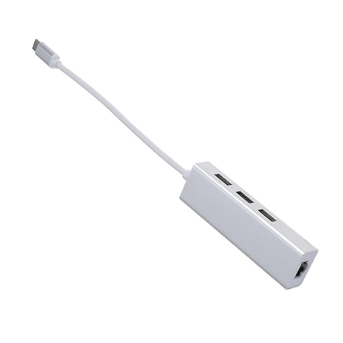 Portable 1000 Mbps Ethernet Adapter with USB 3.0 Compatible for PCs Laptops White 1Set