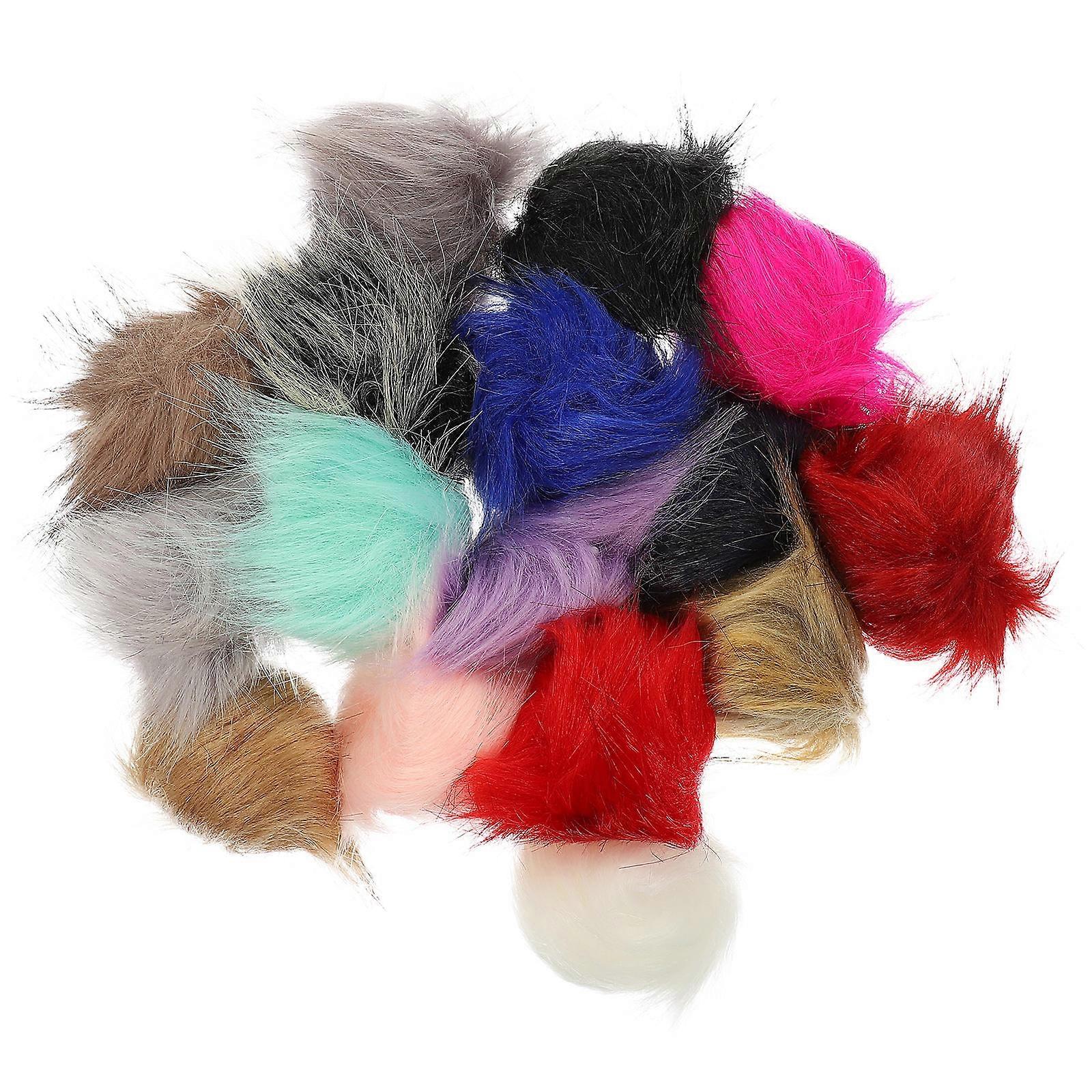 Crafting Fuzzy Balls For Family Members And Friends 8X8Cm Handmade 16Pcs Comfortable Pom Poms