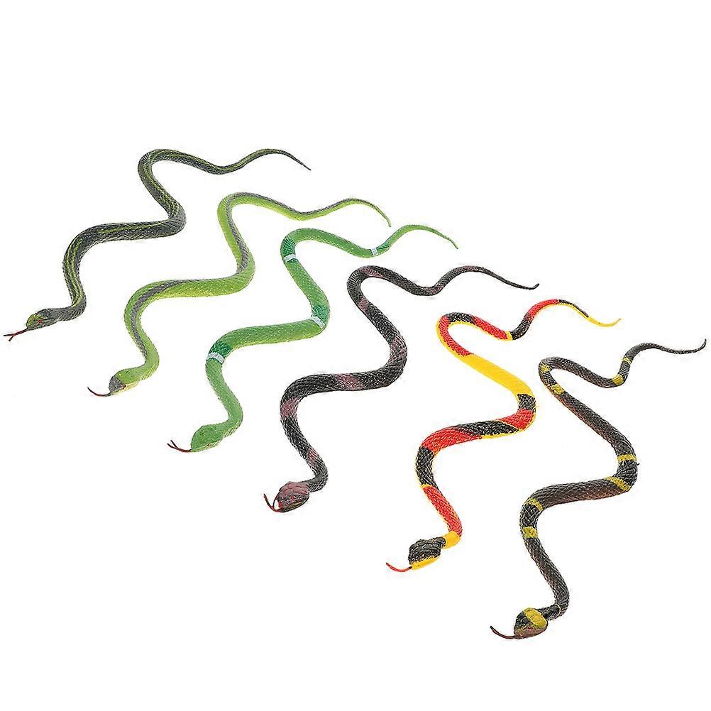 Creepy Snake Toy 6Pcs Useful For Holiday Gift Bag Vivid Simulation Model For Kids Educational Play