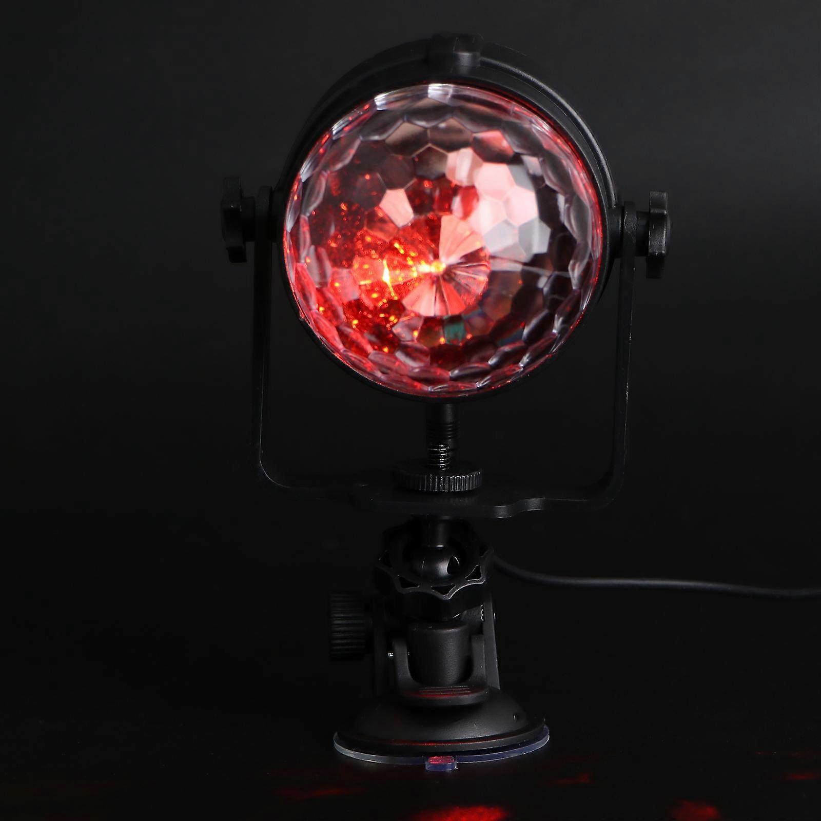 RGB Ball Rotating Lamp With Voice Control Suitable For Friends And Families Celebrating In Disco And KTV Size 10X10X10Cm 1Set