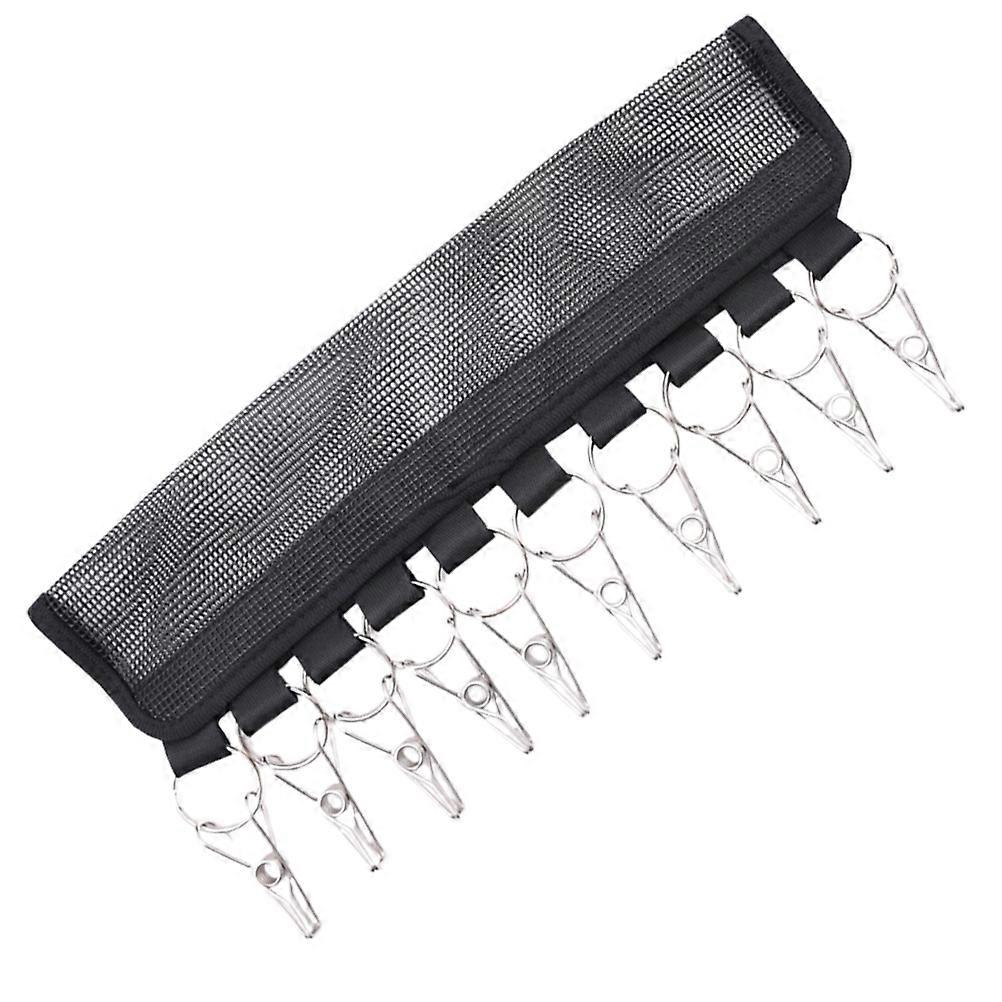It sounds like you're referring to a **portable fabric clothes drying rack** with clips, hooks, and hangers — a versatile and space saving solution