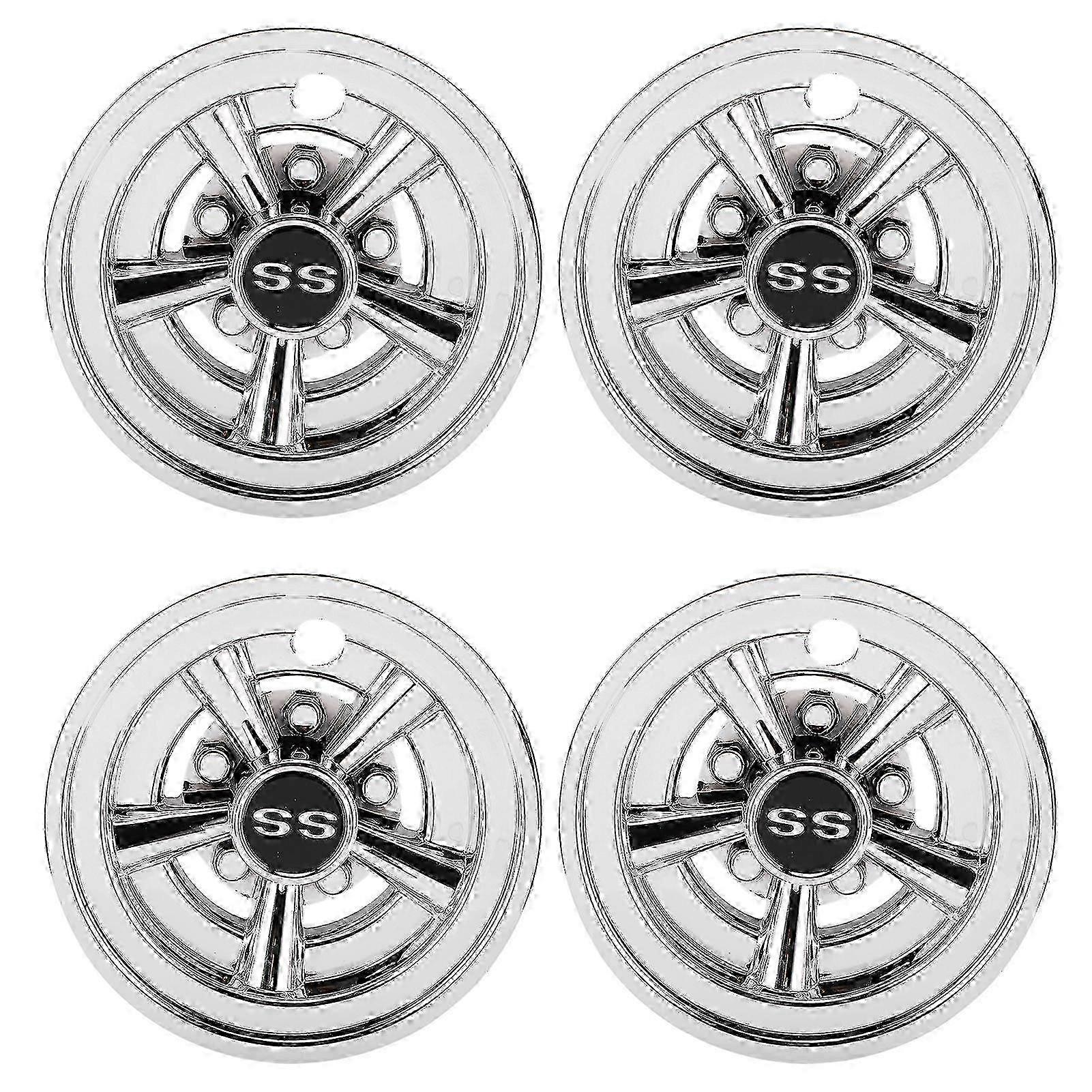 2025 5 Spoke Wheel Hub Caps for SS Style Silver Plated Replacement for 8inijƷ��