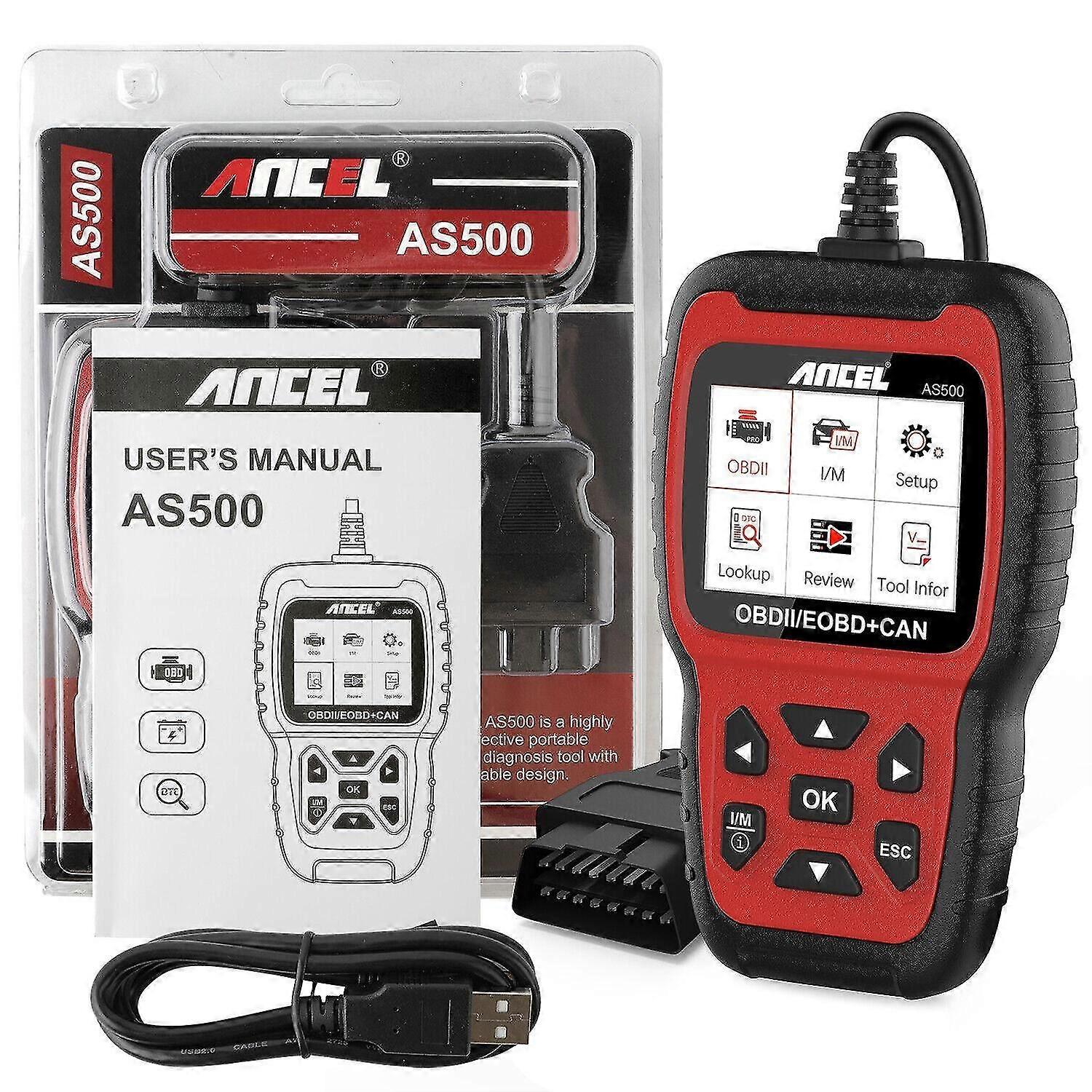 ANCEL AS500 OBD2 Scanner: Auto Diagnostic Scan Tool for Check Engine Code Reader