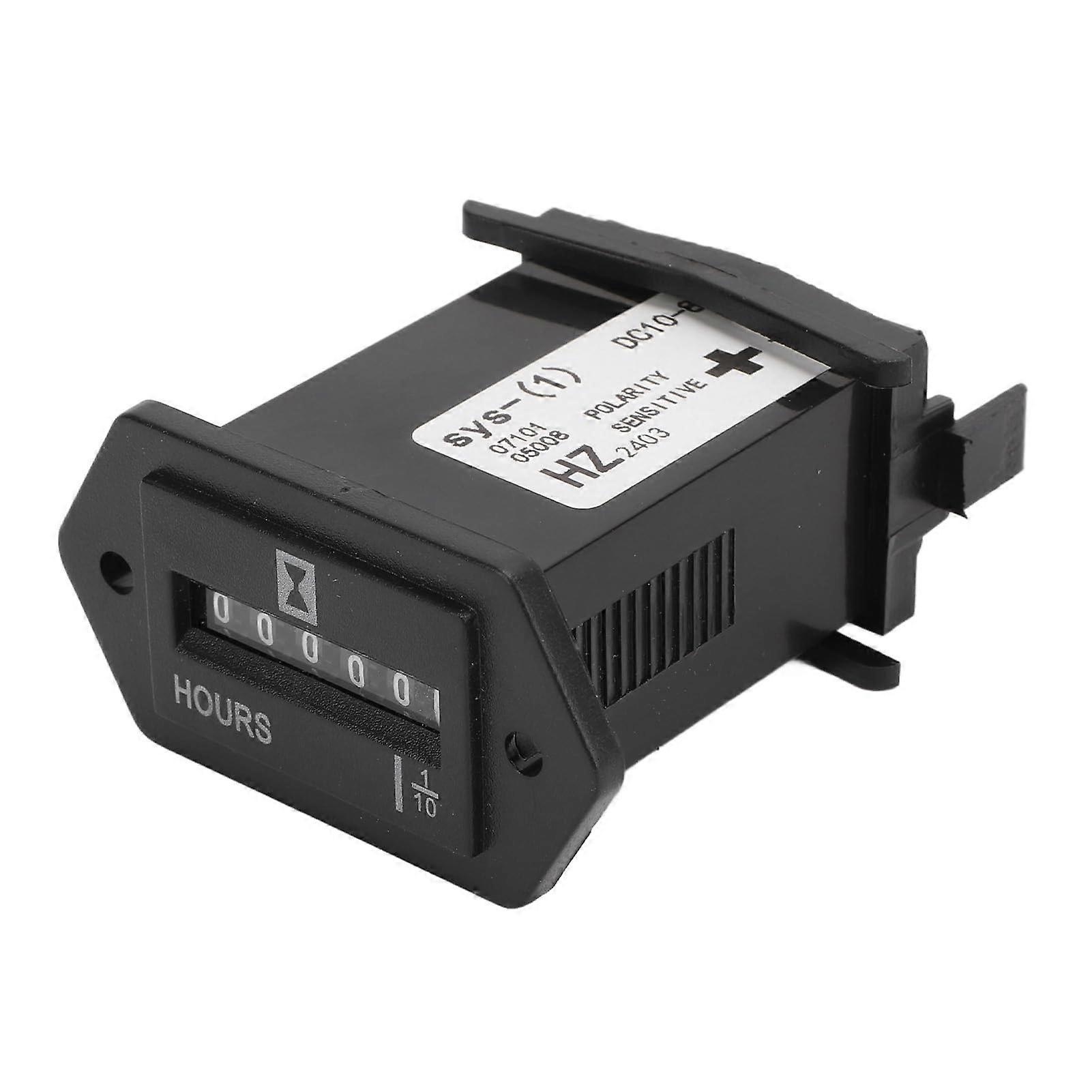 Mechanical Hour Meter DC10-80V Multifunctional For Generators, Boats, Trucks And Tractors