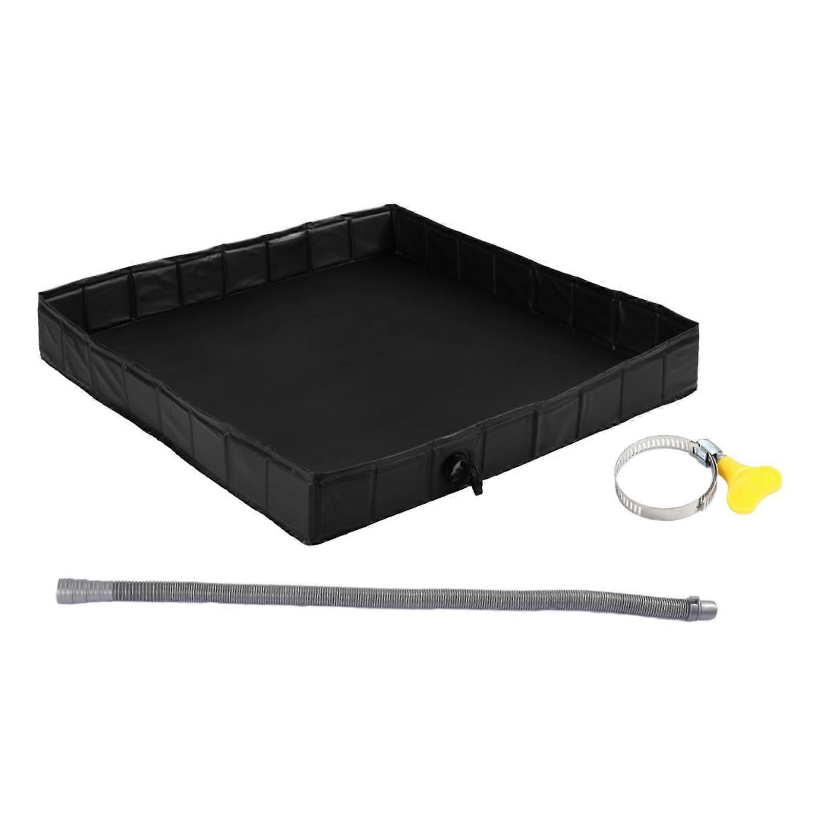 Camping Shower Base for Tent and Awning, Portable Solution for Motorhomes and Beach With Water Pipe
