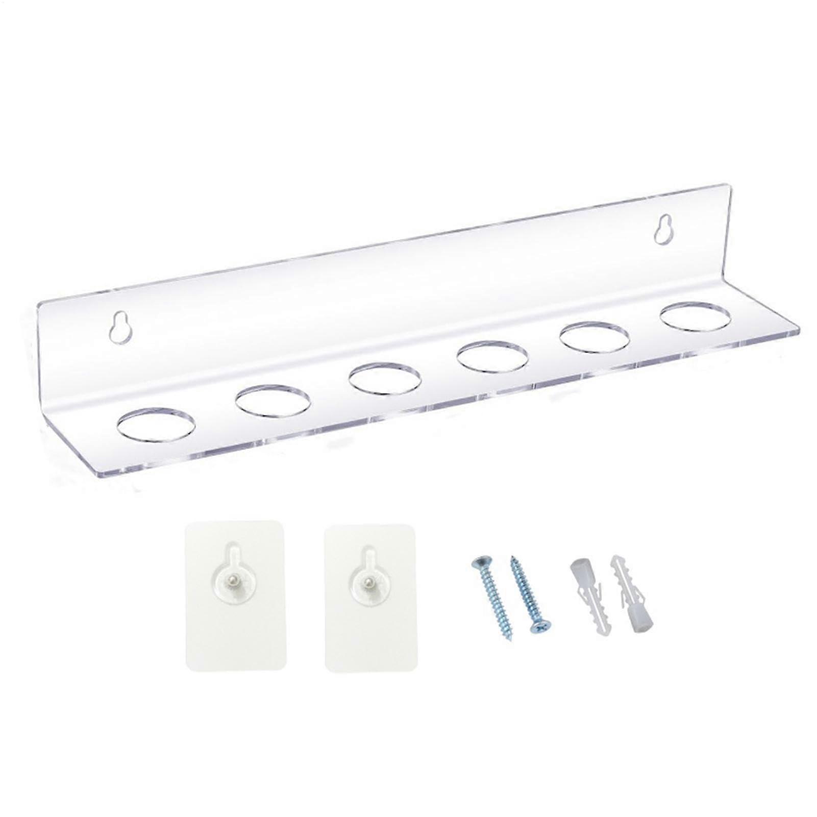 Floating Golf Ball Display Stand with Wall Mount, Transparent Holder for 6 Balls