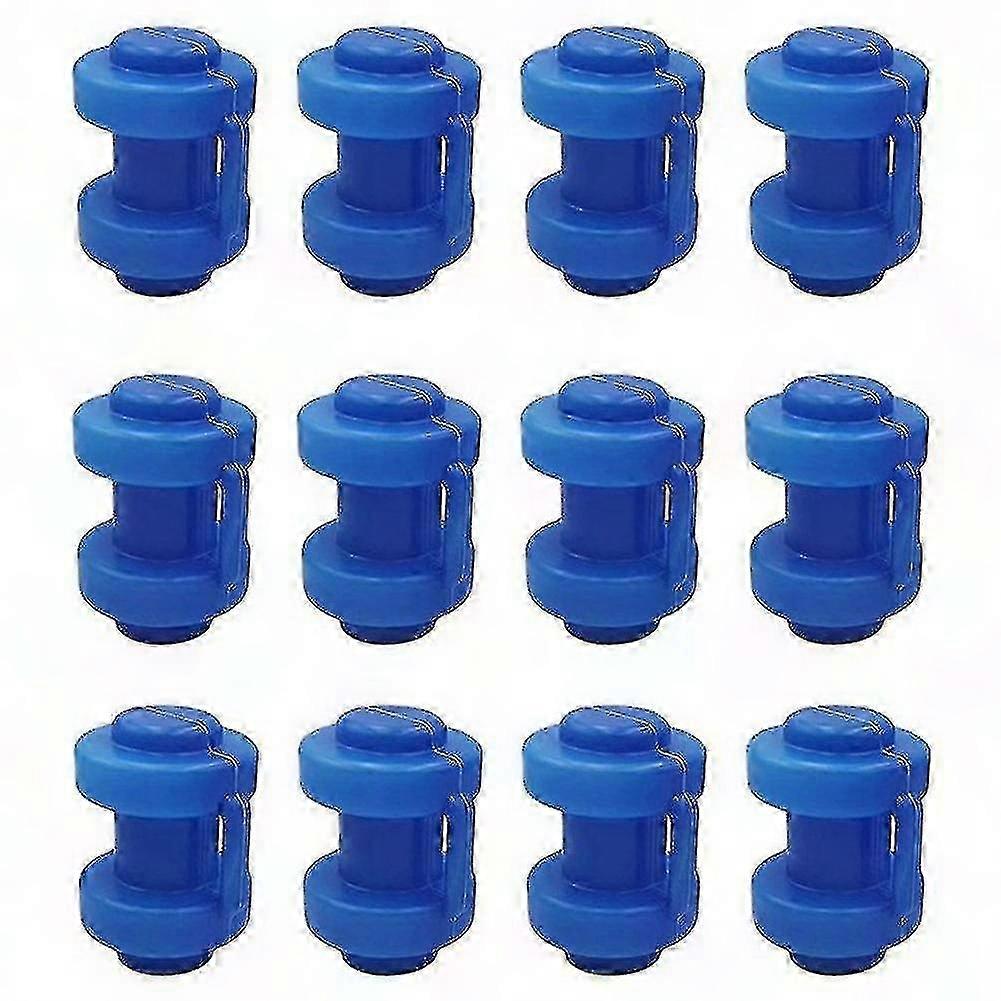 12 Pcs Trampoline Caps 25 Mm,trampoline End Caps For Attaching The Safety Net To The Net Poles Of T