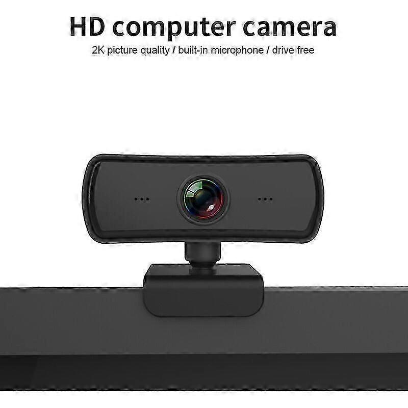 USB Computer Camera, HD Driver-free Network Camera, 1080P Video Live Conference Camera, Monitor