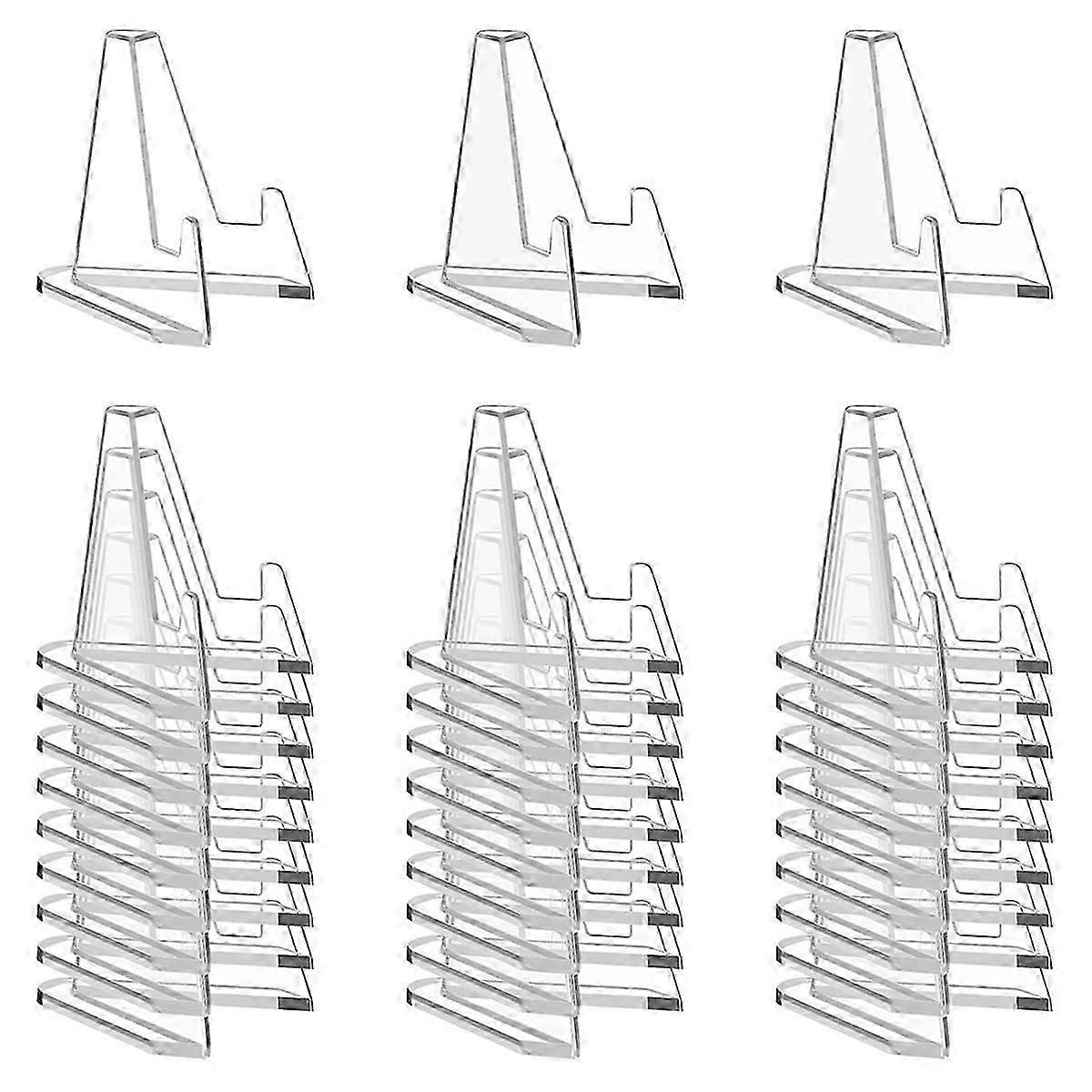 30 PCS Arcylic Card Display Stands, Mini Clear Easel Stand Holder for Displaying Your Collection