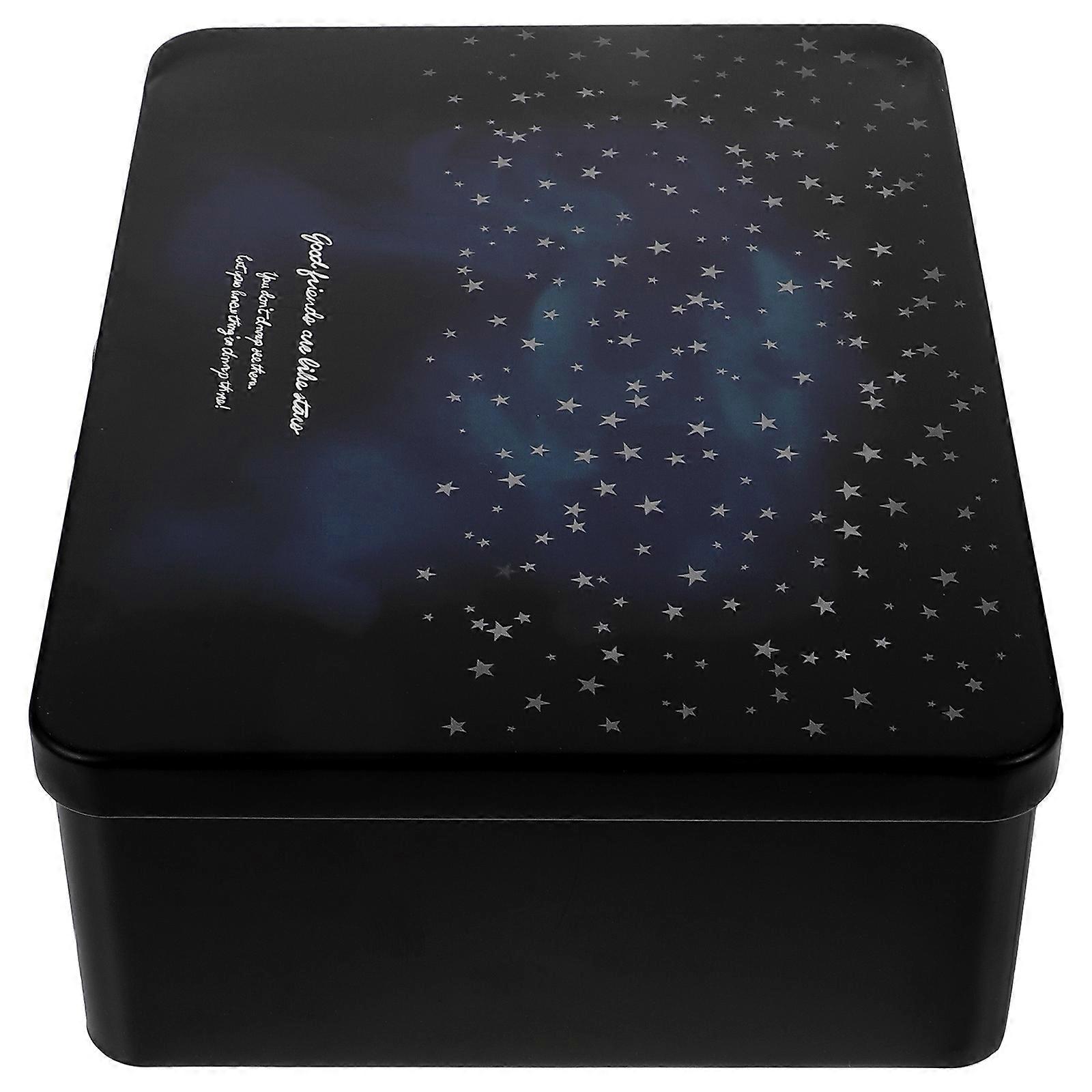 Retro Tin Jewelry Box with Decorative Design, Lockable Storage for Rings, Earrings and Trinkets, Compact Desktop Organizer for Any Occasion