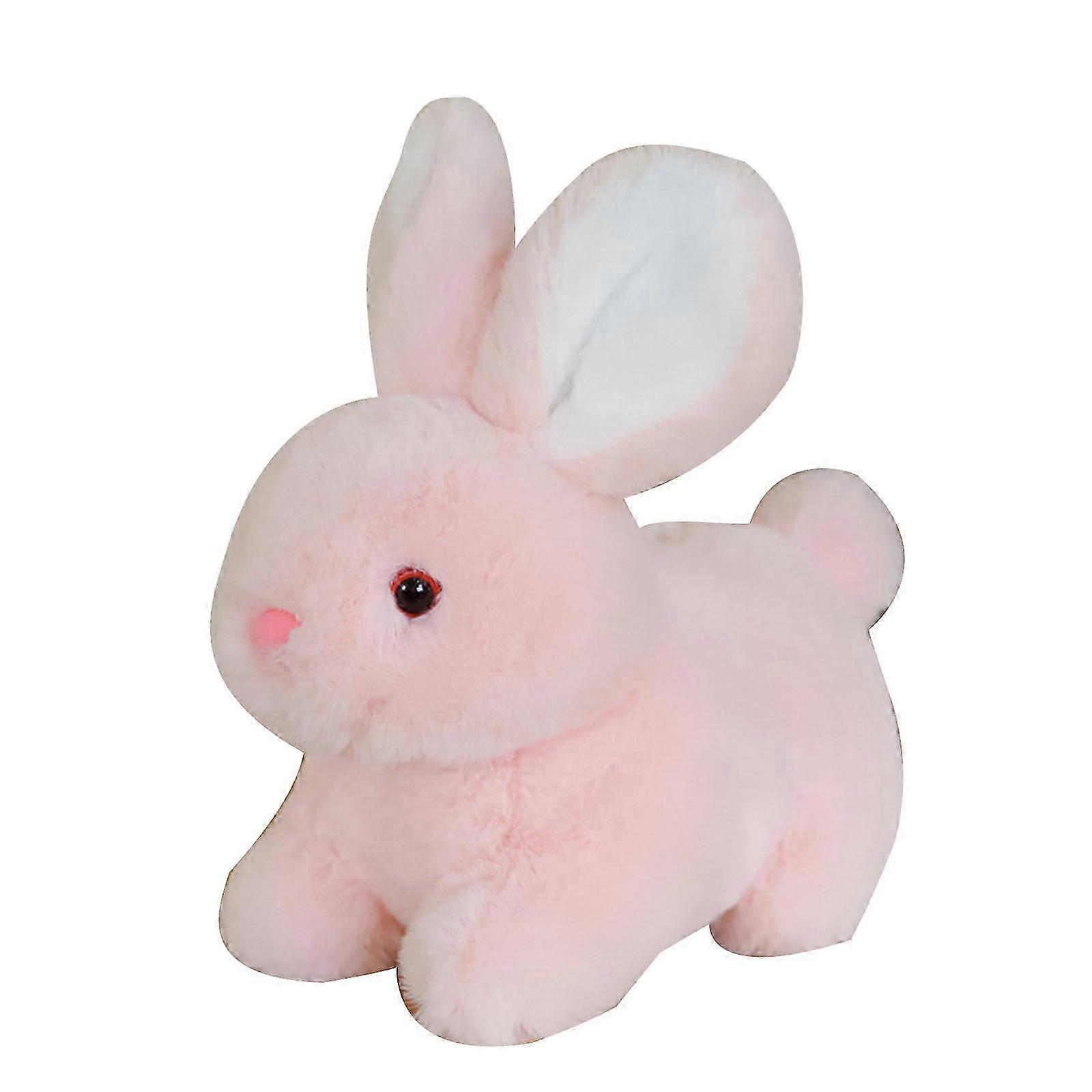 Soft Plush Doll Stuffed Animal Simulation Bunny Comfortable Rabbit Doll Early Education Toddler Toy Home Decor White 15 Cm
