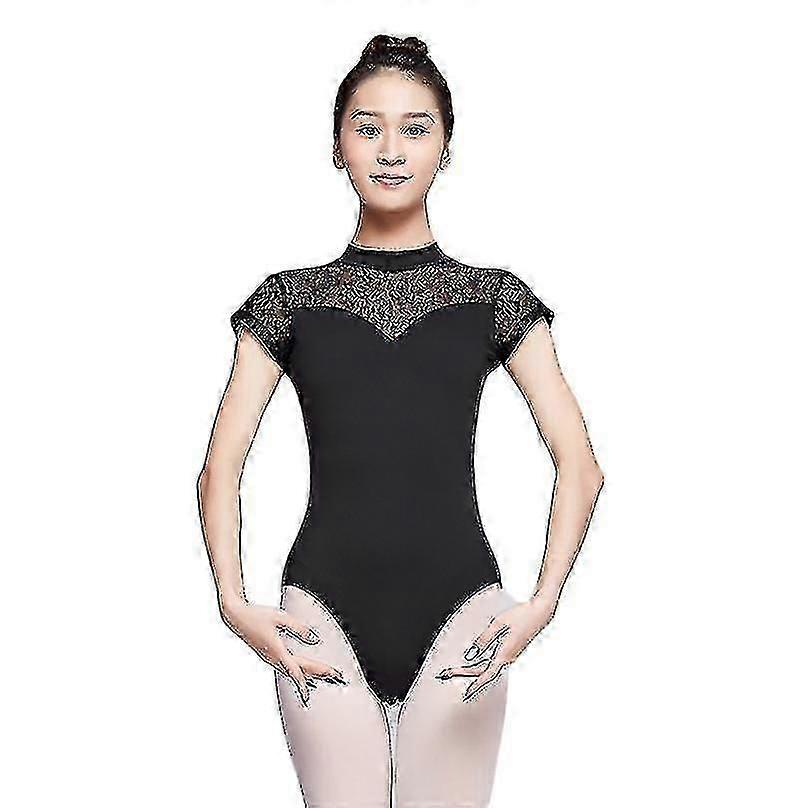 Ballet Leotards For Women Adult Dance Gymnastics Short Sleeve Leotard