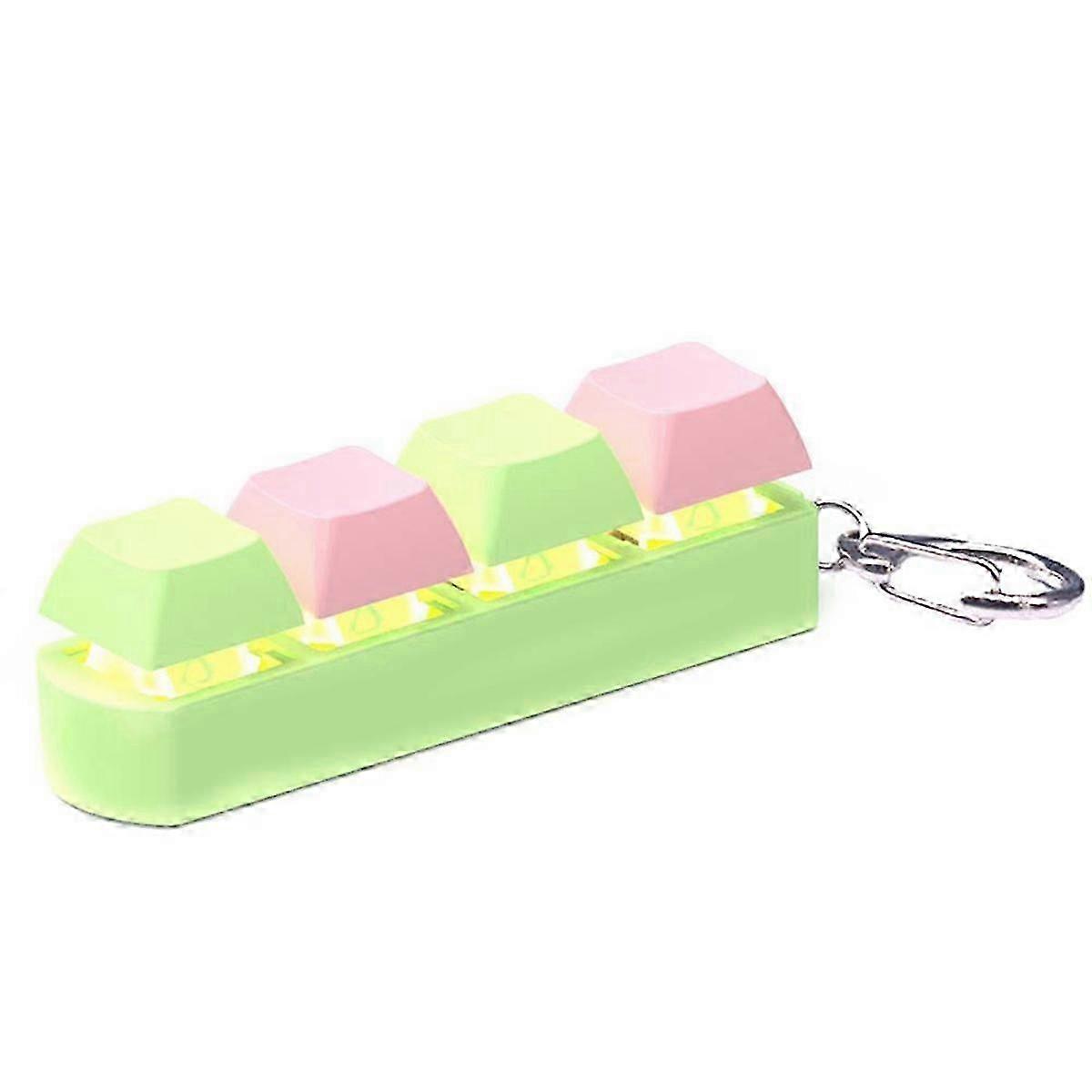 Decompression Toys Keyboard Clicker Toy Keyboard Cube-Toy Mechanical Key Toy Button Stress Relief for Adult Gifts,D