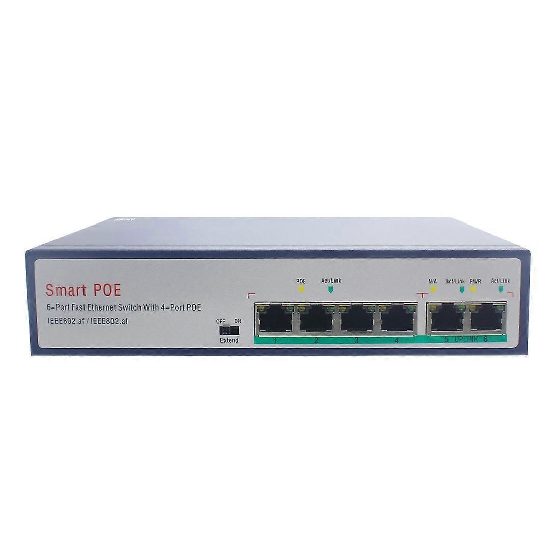 ESCAM POE 4+2 6-Port Network Switch