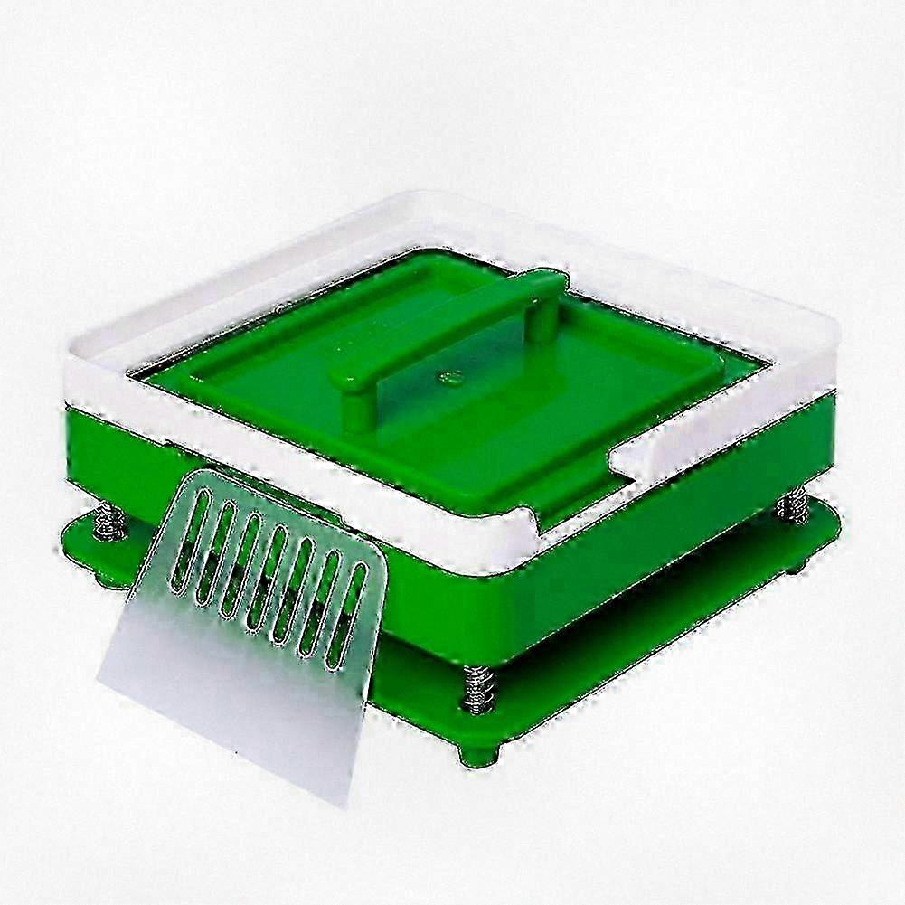 100-Hole Manual Capsule Filler Plate for Home Use, ABS Material, Green