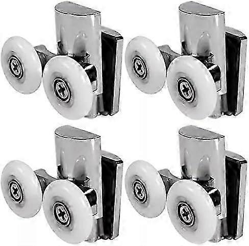 Adjustable Shower Door Rollers, 4-8mm Glass, Ultra-Quiet Smooth Operation, Strong Load Bearing