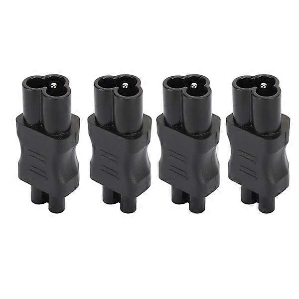 4 pcs IEC320 C6 to C5 Power Adapter IEC320 C6 to C5 Power Cable Adapter Connector Converter for Laptop.