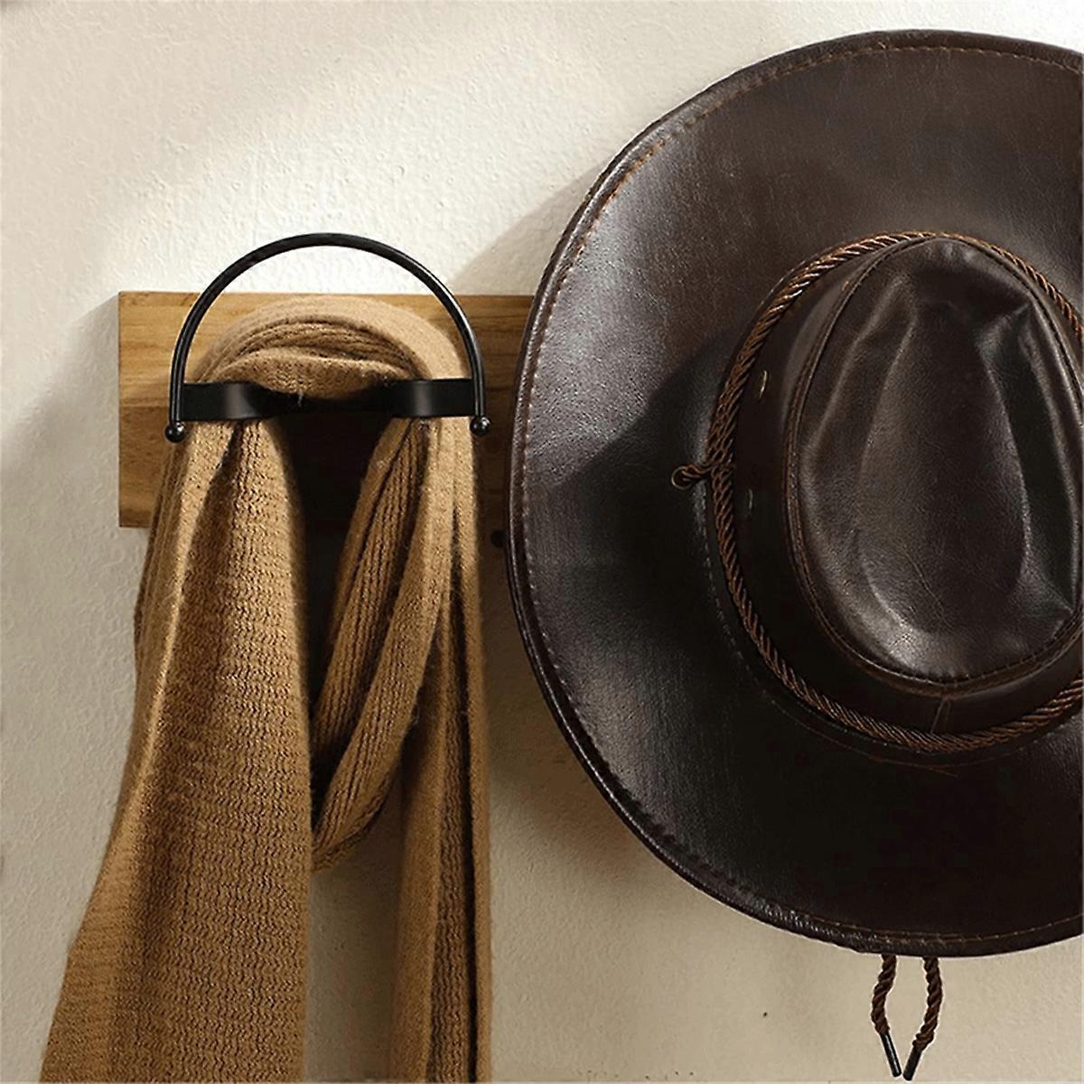 6PCS Cowboy Hat Rack Multi-Function Storage Display Stand Cowboy Hat Holder Hat Hanger Wall Mount Hat Hooks