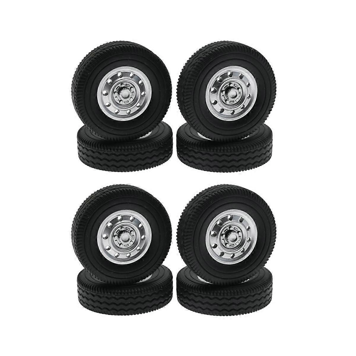 8Pcs pneu de roue en caoutchouc pour D12 Mini 1/16 RC camion voiture pièces de rechange accessoires