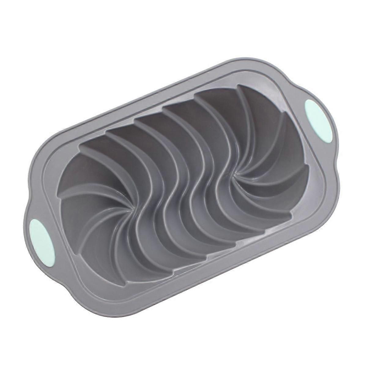 Silicone Bread Loaf Pan Nordic Design Classic Fluted Toast Mold Metal Reinforced Frame Secure Bakin