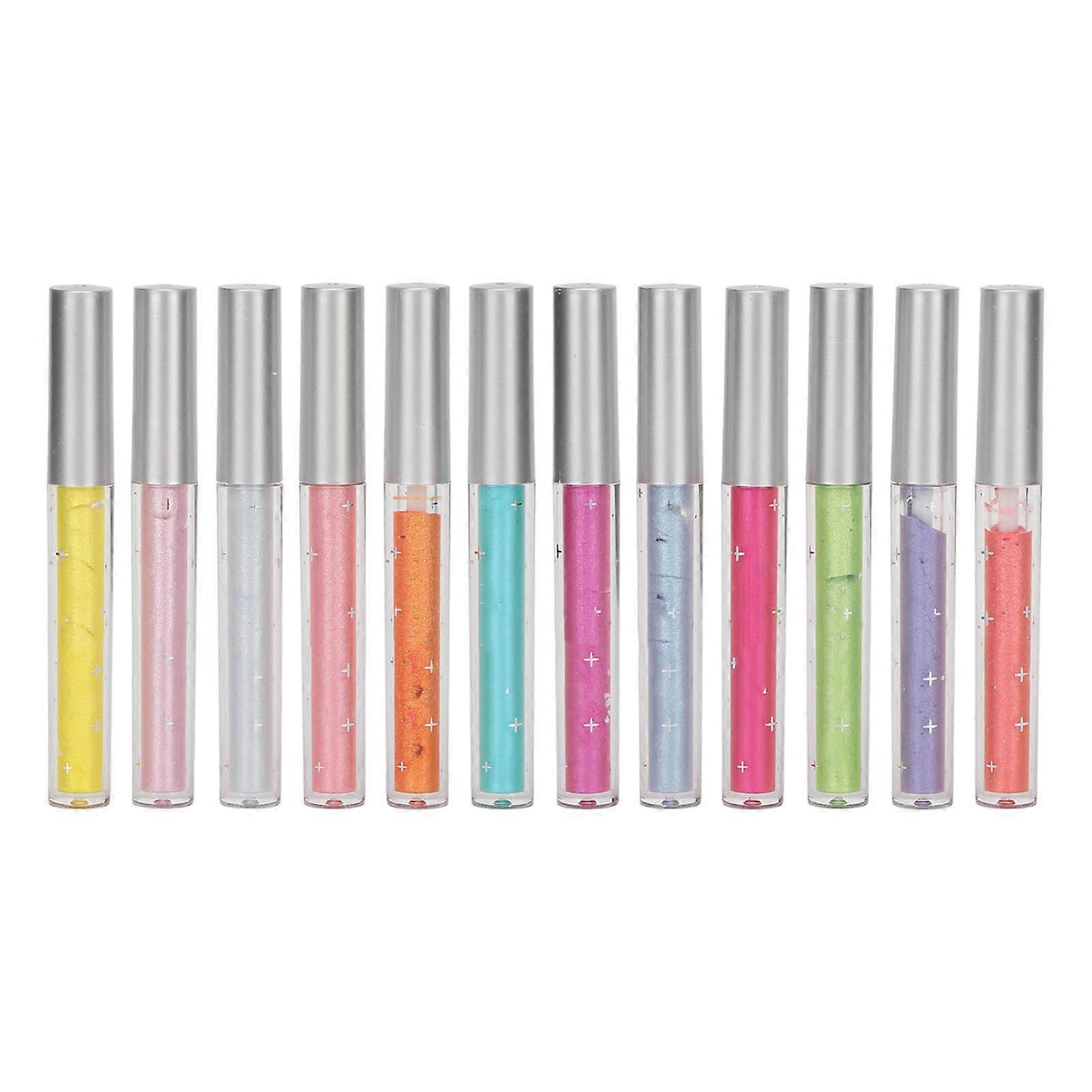 12Pcs Liquid Eyeshadow Set Long Lasting Quick Drying Waterpr...