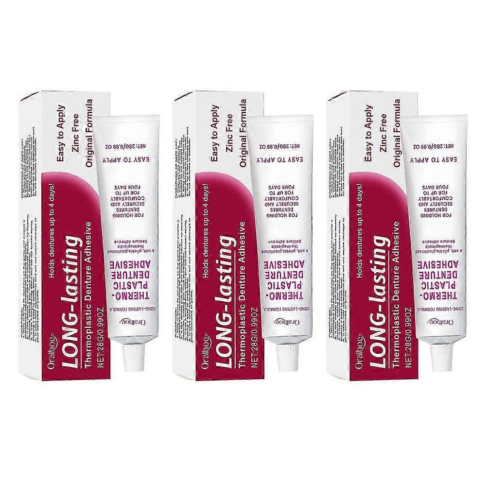 Thermoplastic Denture Adhesive Cream for a Secure, Waterproof Fit