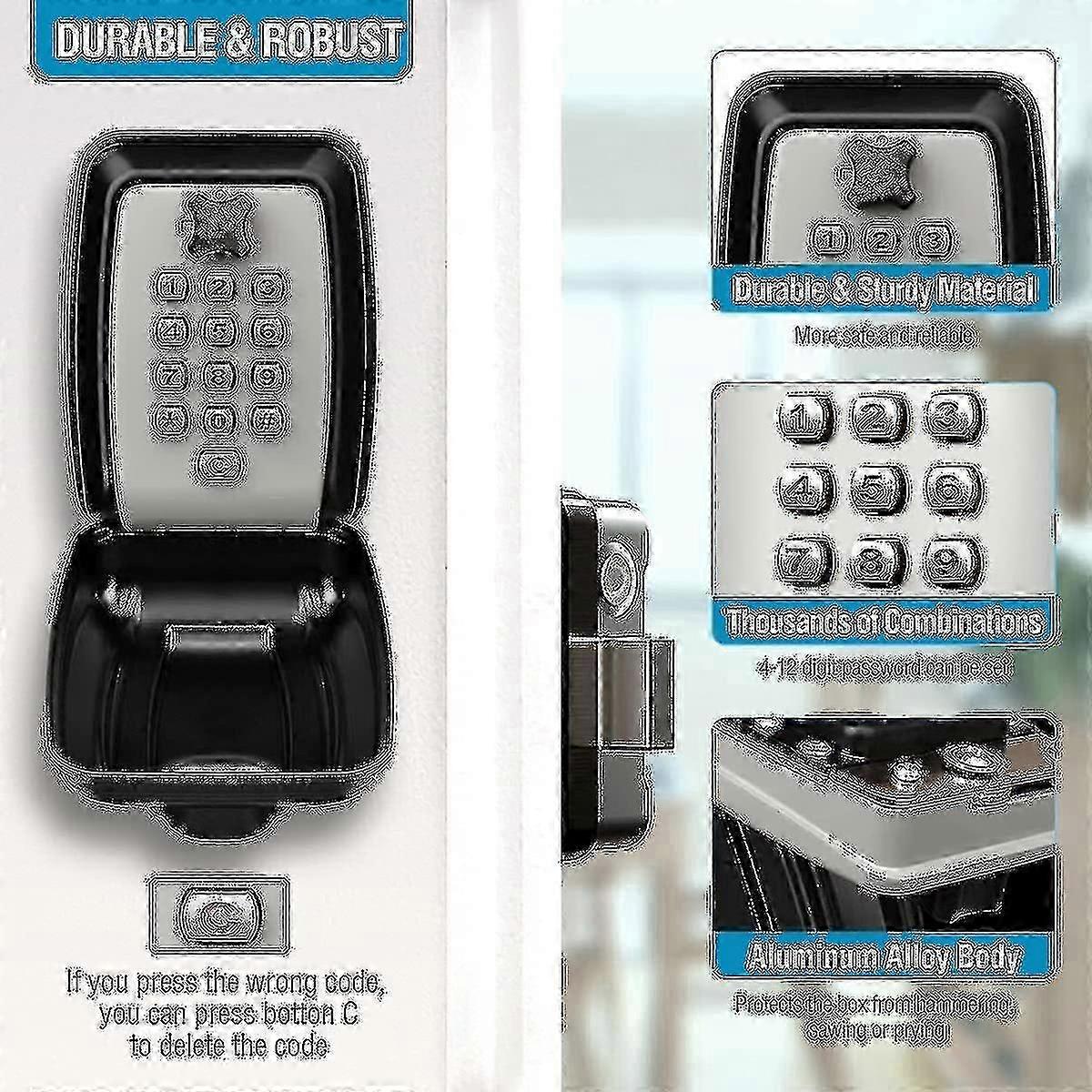Waterproof Key Safe Box Wall-mounted Key Box Outdoor Key Box Safe Key Box SZRH A-S