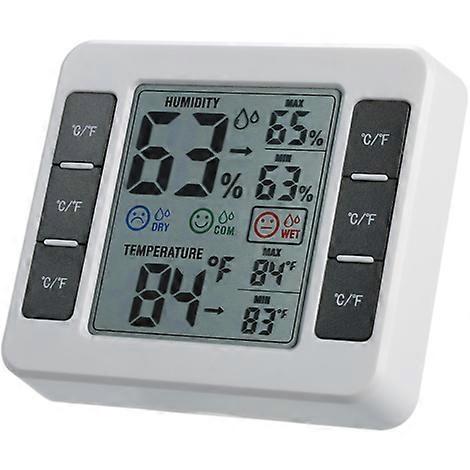 Digital Indoor Thermometer Hygrometer, LCD Display