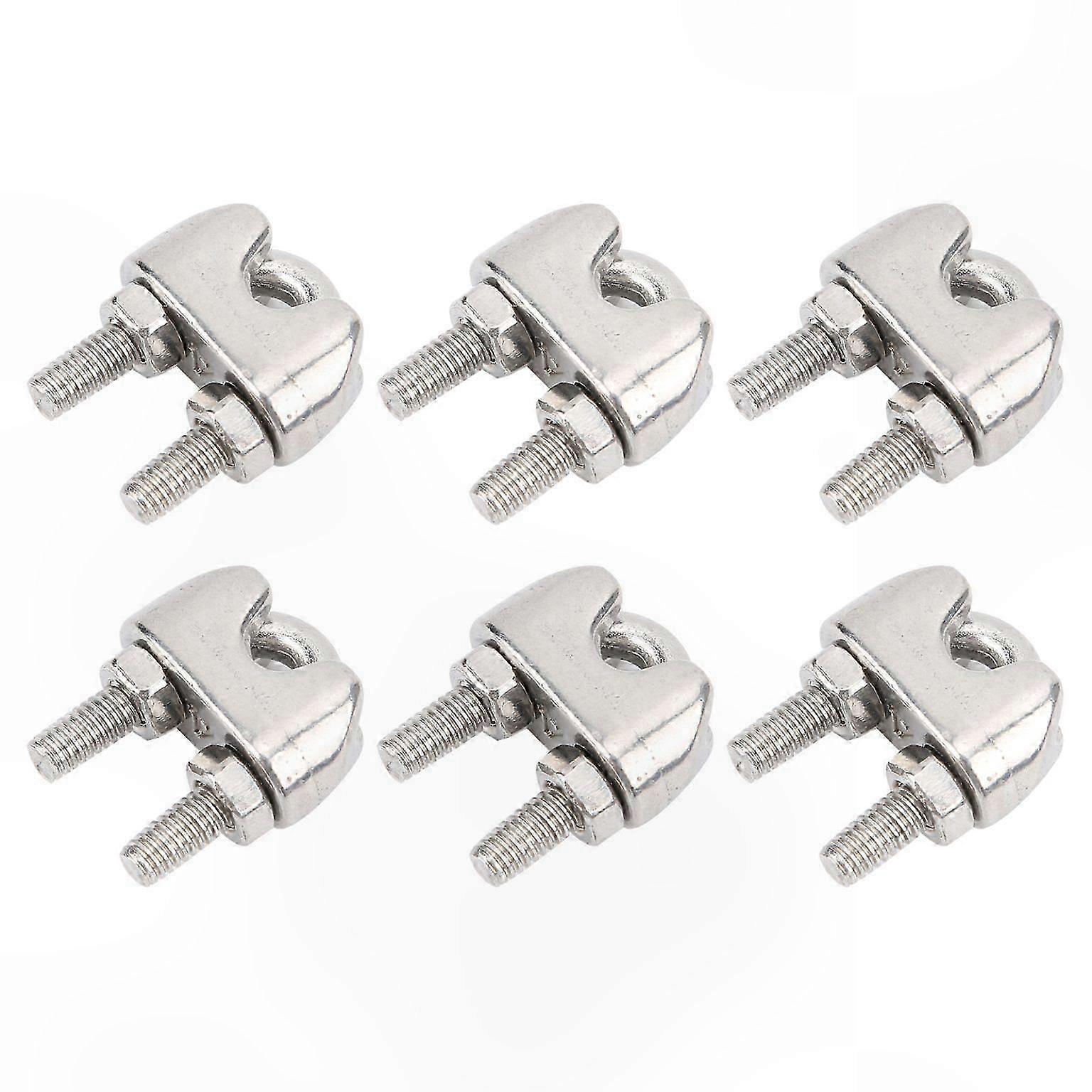 Stainless Steel Wire Rope Fixing Clamp M4 Rigging Chuck for Rope Connections