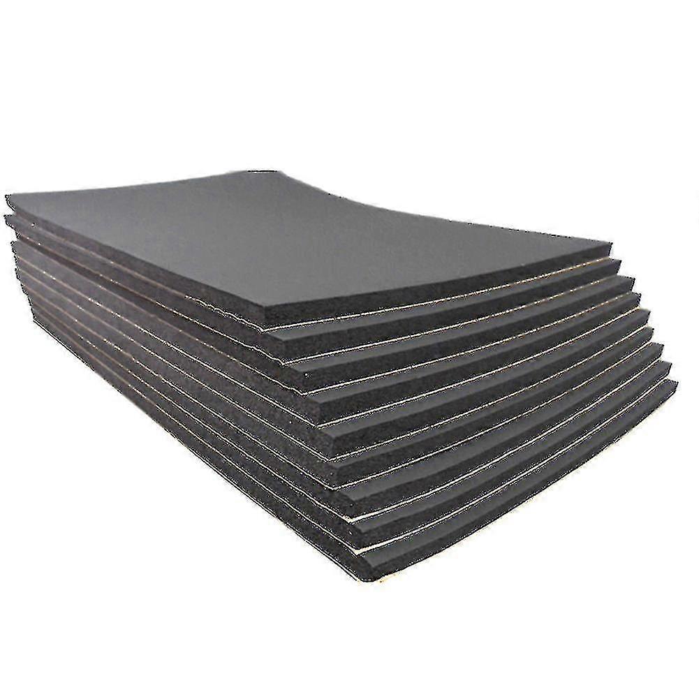 9 Pcs 6mm Self Adhesive Car Sound Deadening Foam Pad 30x50cm Insulation