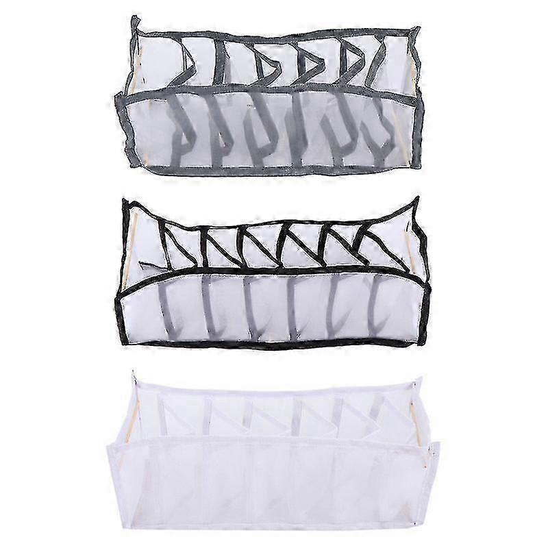 2025 3pcs Durable Underpants Storage Boxes Stacked Plastic Organizing Box For Home