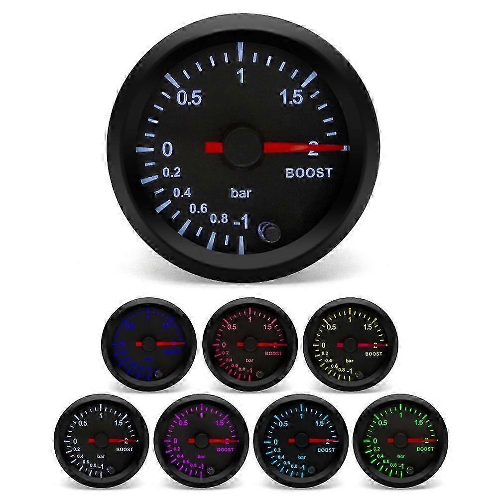 High-speed 52mm tachometer for oil temp boost voltmeter EGT gauge with 7 colors