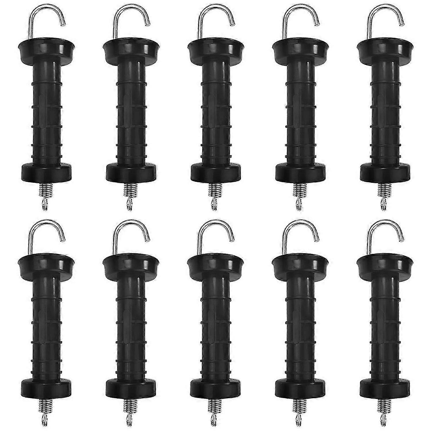 10 PCS Gate Handle for Electric Fence, Insulated Spring Tension