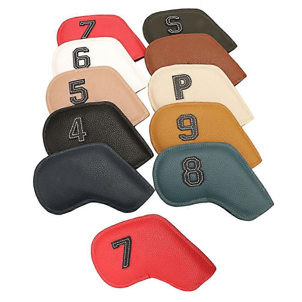 Golfs Putter Cover PU Golfs Pusher Sleeve for Protection 10Pcs
