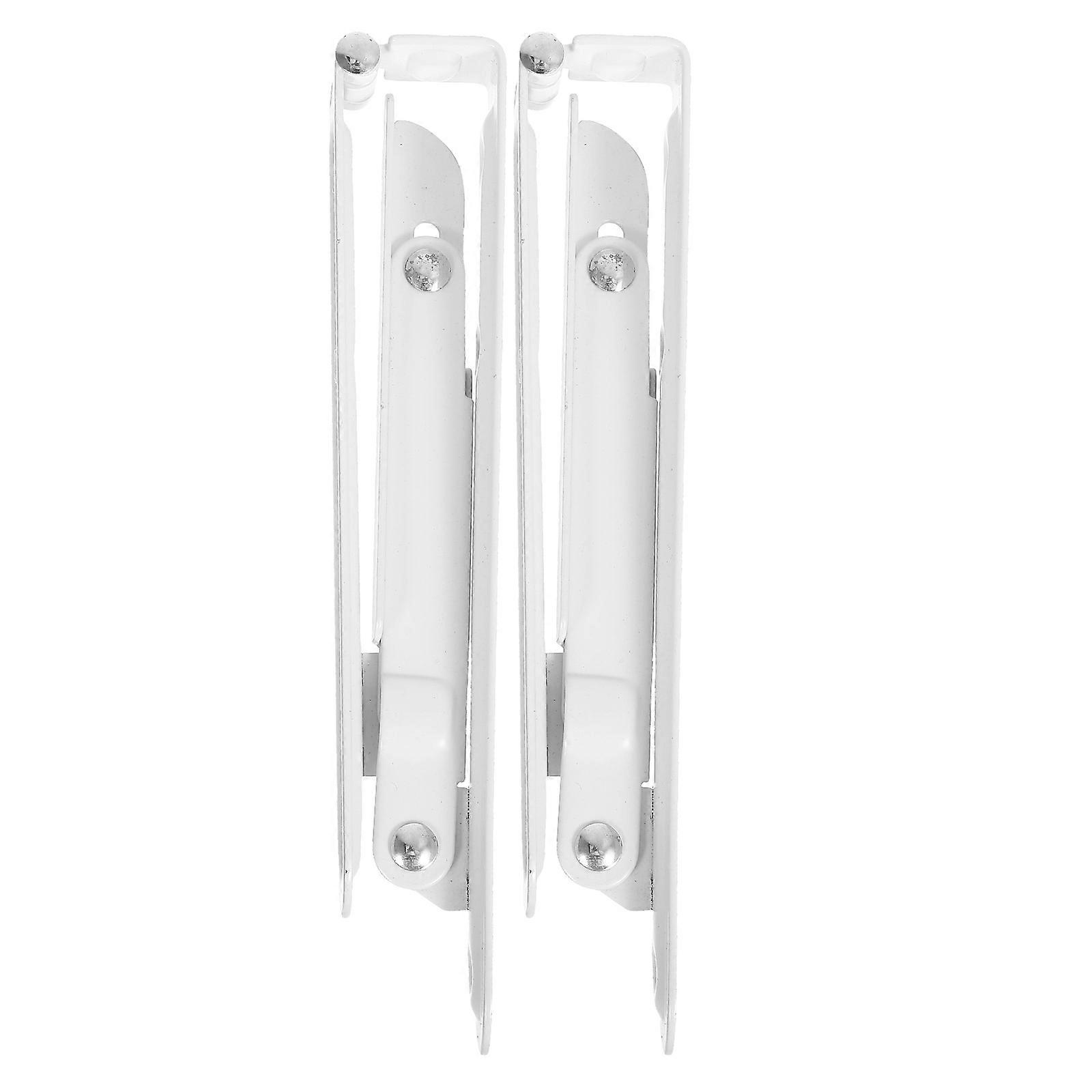 Kitchen Shelf Brackets Iron Folding Triangle Bracket for Home 8Pcs White